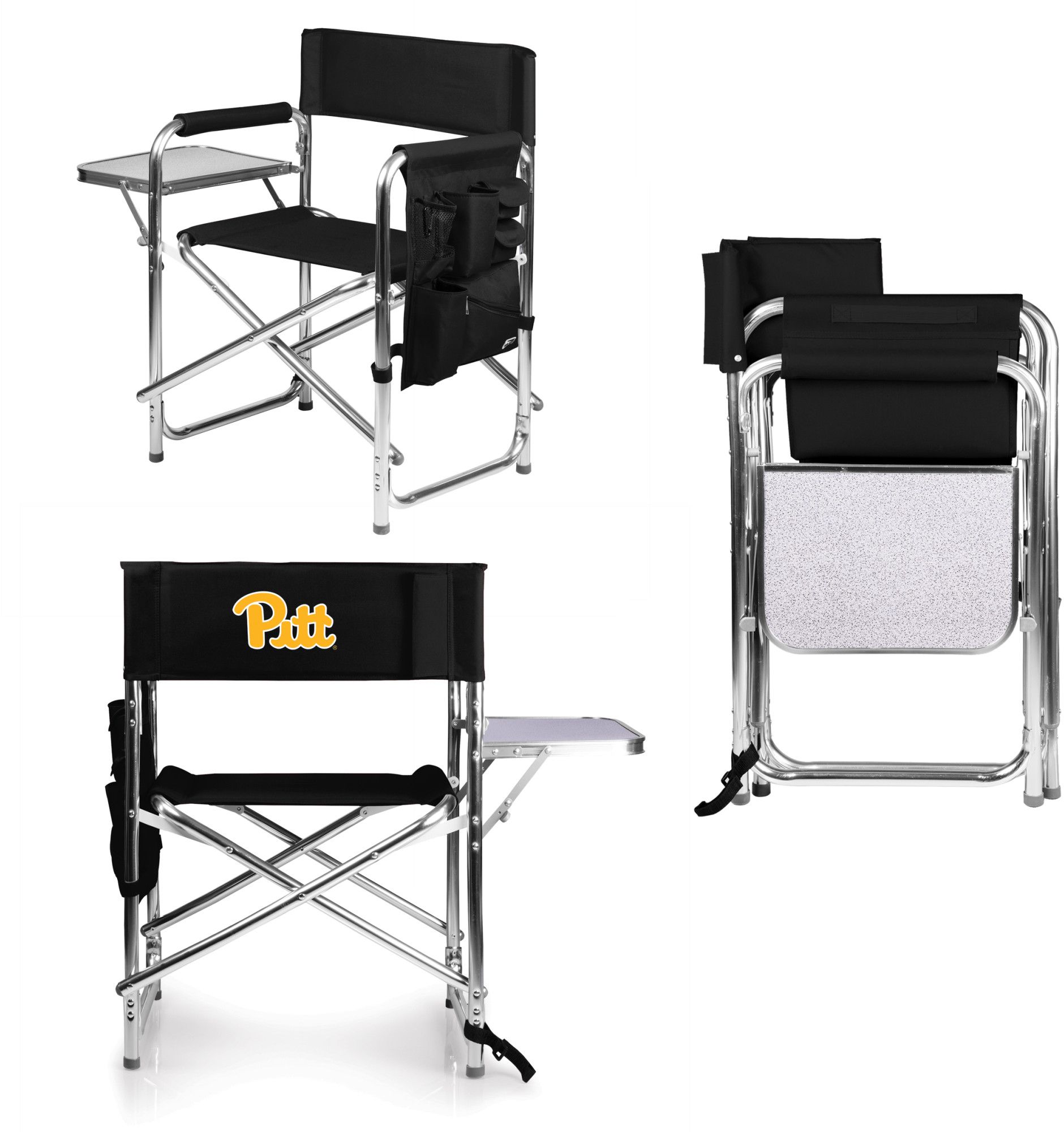 Picnic Time Pitt Panthers Sports Chair with Side Table product image