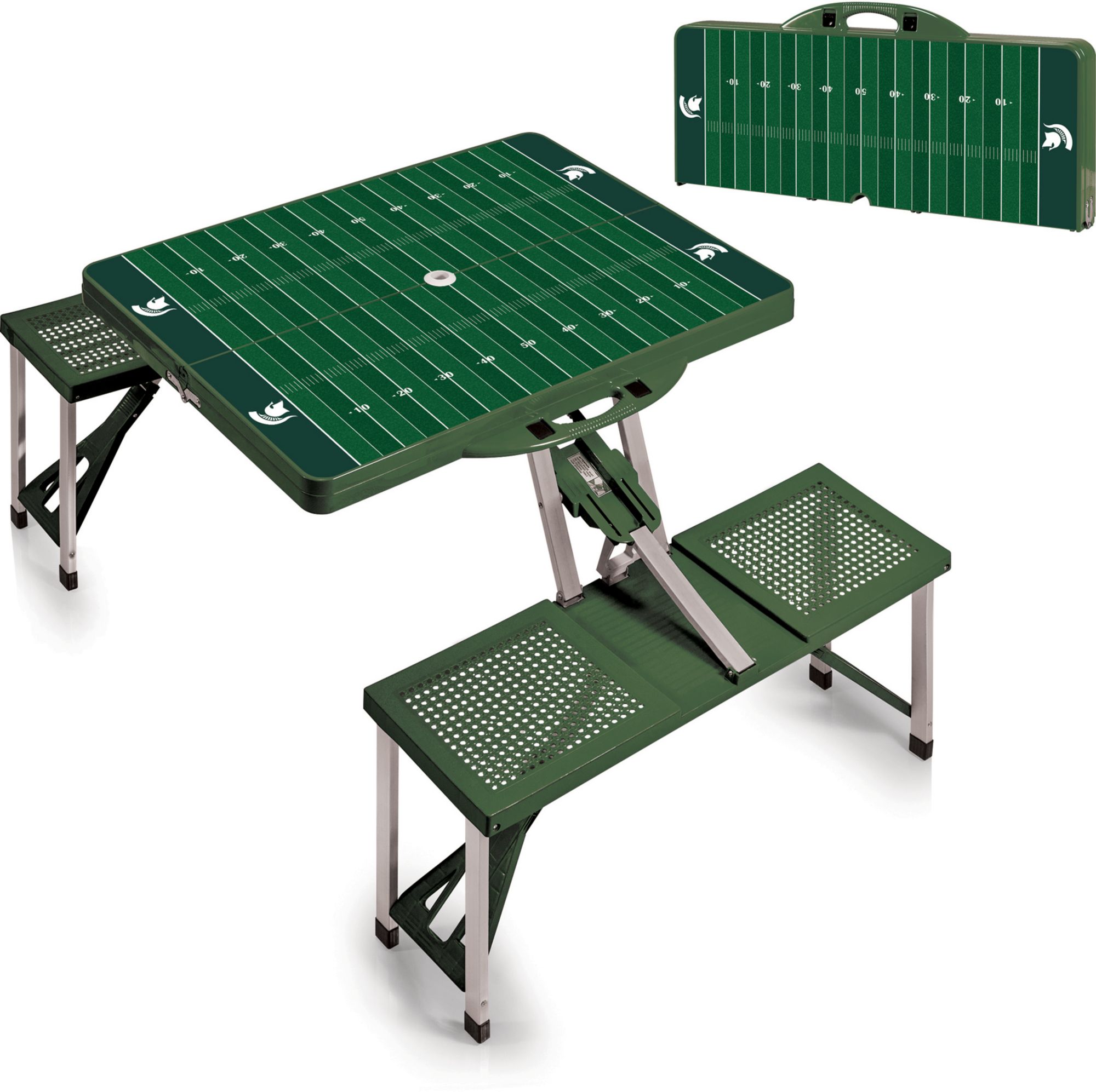 Picnic Time Michigan State Spartans Folding Picnic Table with Seats product image