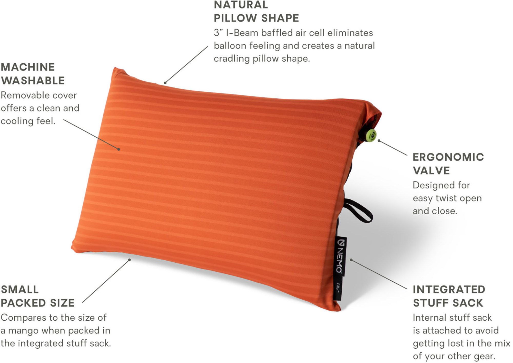 NEMO Fillo Camping Pillow product image