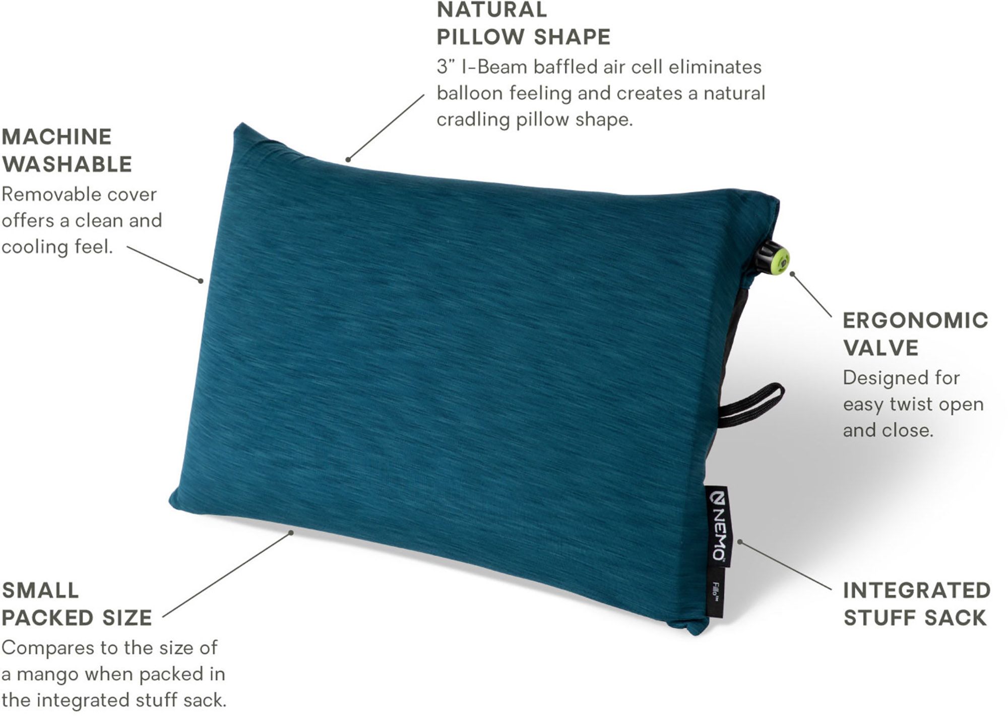 NEMO Fillo Camping Pillow product image