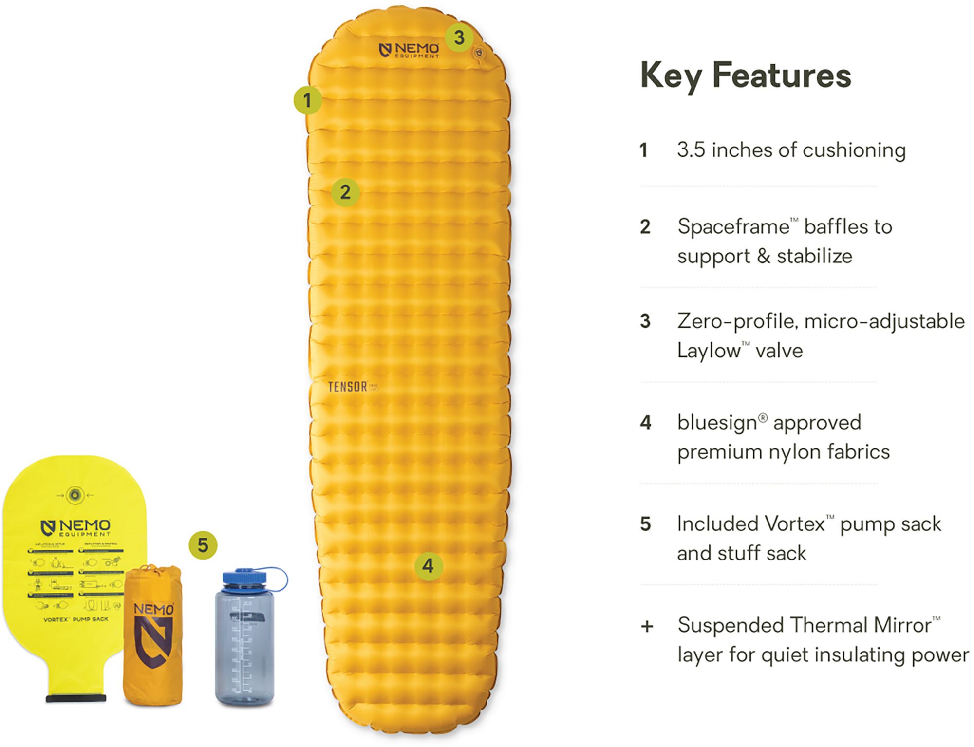 NEMO Tensor Trail Regular Mummy Sleeping Pad product image