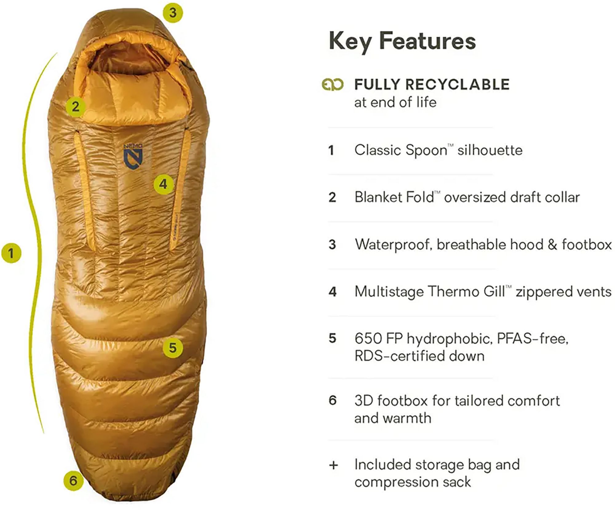 NEMO Men's 15 Endless Promise Down Sleeping Bag product image