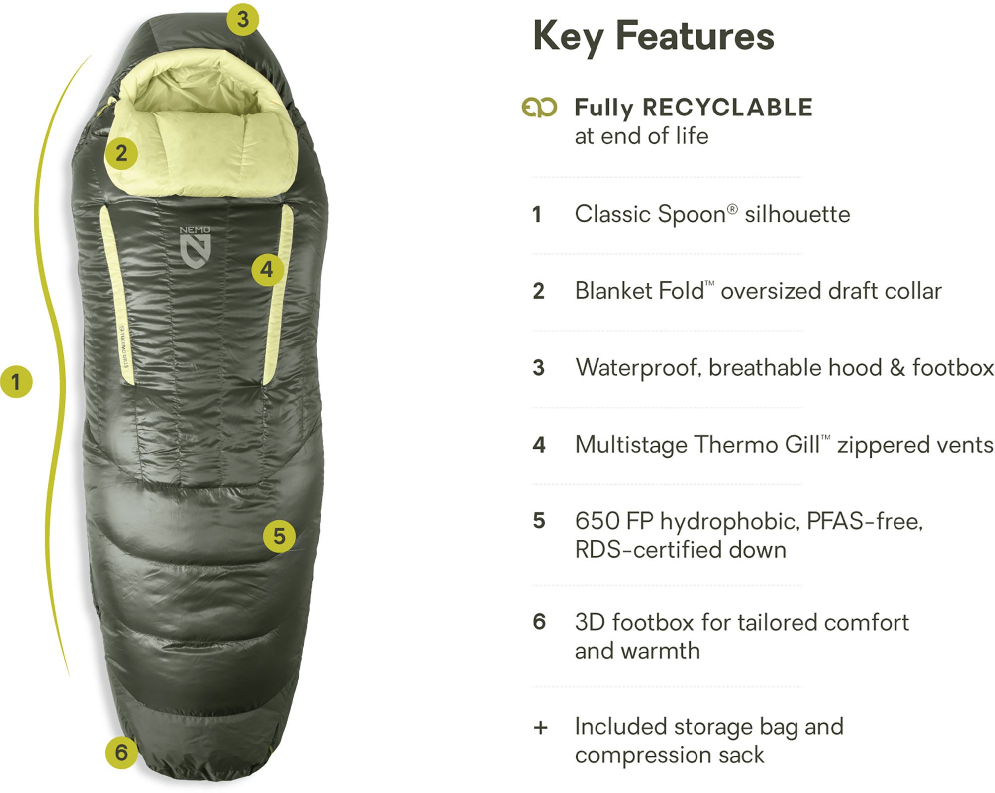 NEMO Women's Disco Endless Promise 15 Regular Sleeping Bag product image