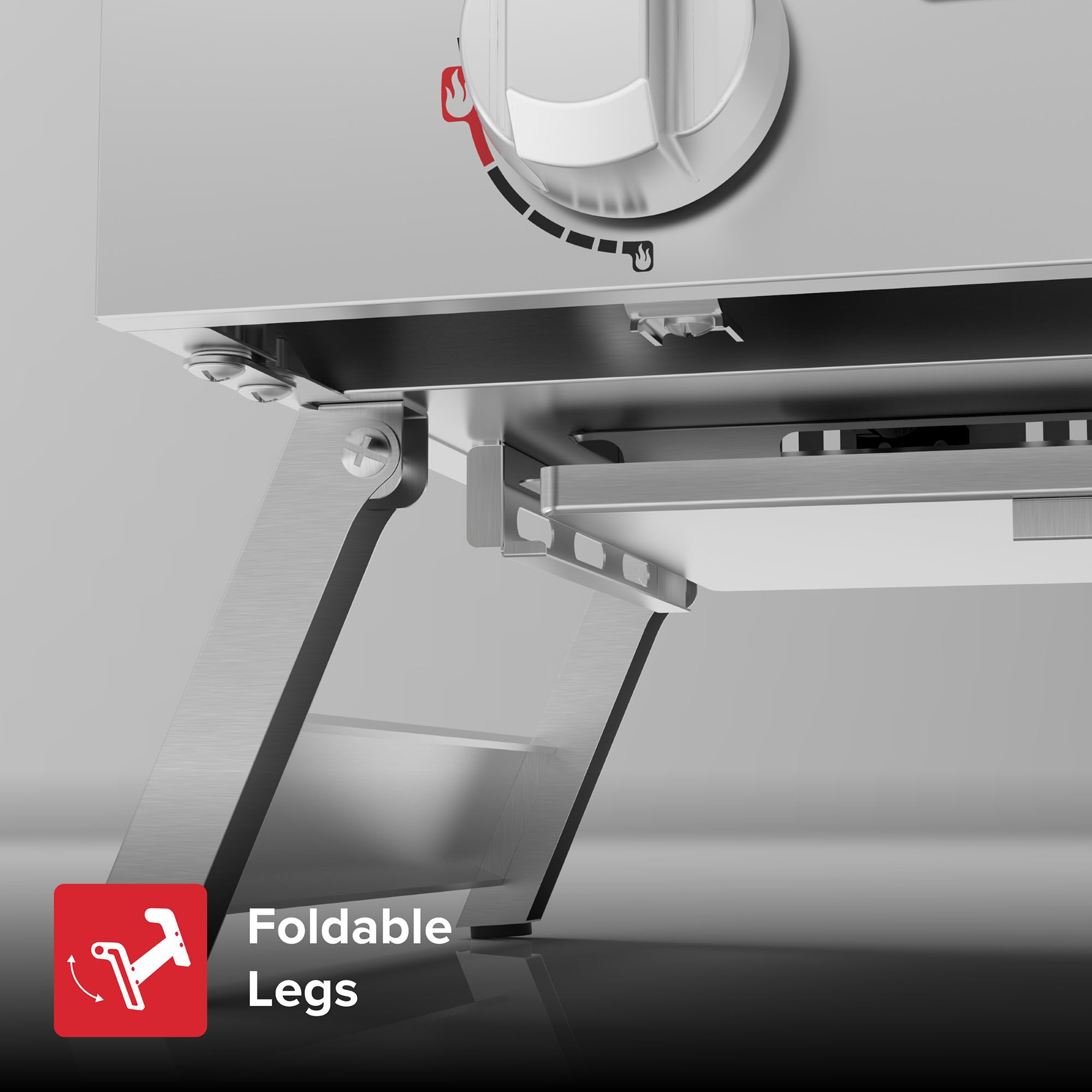 Nexgrill Rally 2-Burner Portable Gas Grill - Stainless Steel product image