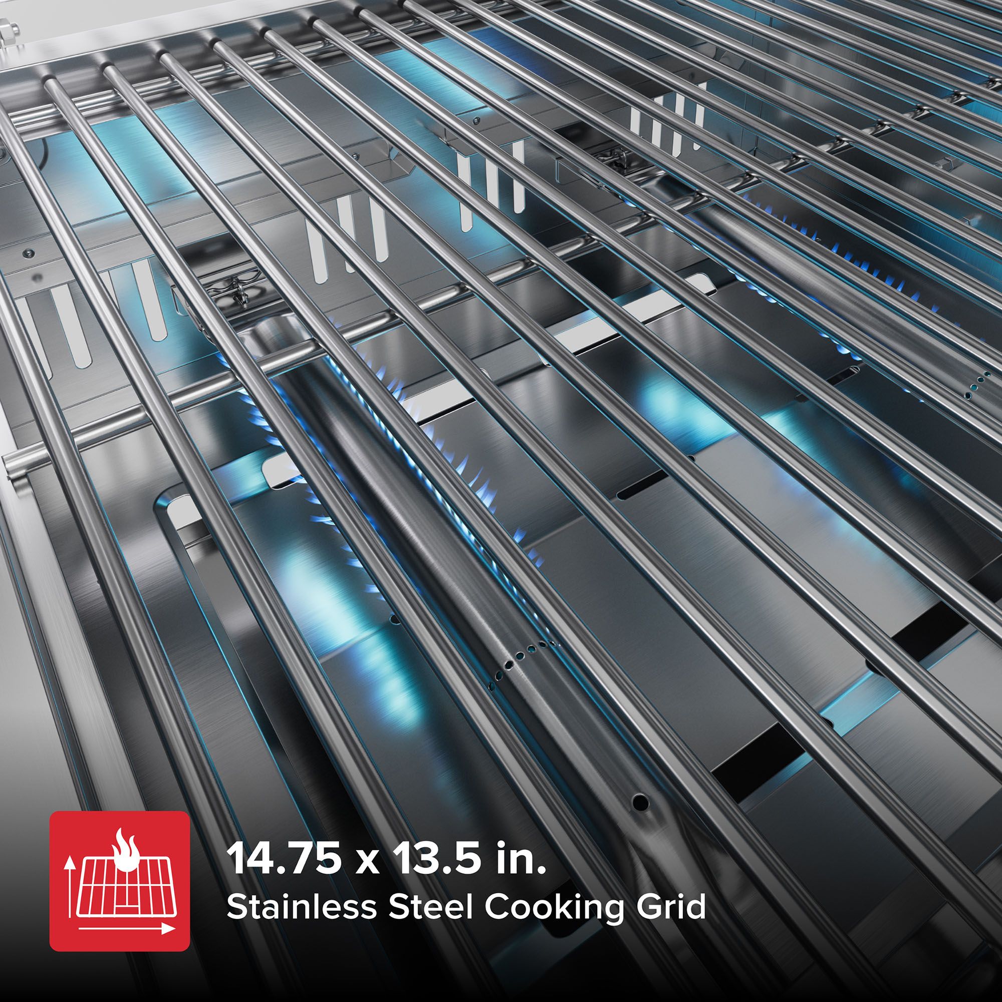 Nexgrill Rally 2-Burner Portable Gas Grill - Stainless Steel product image