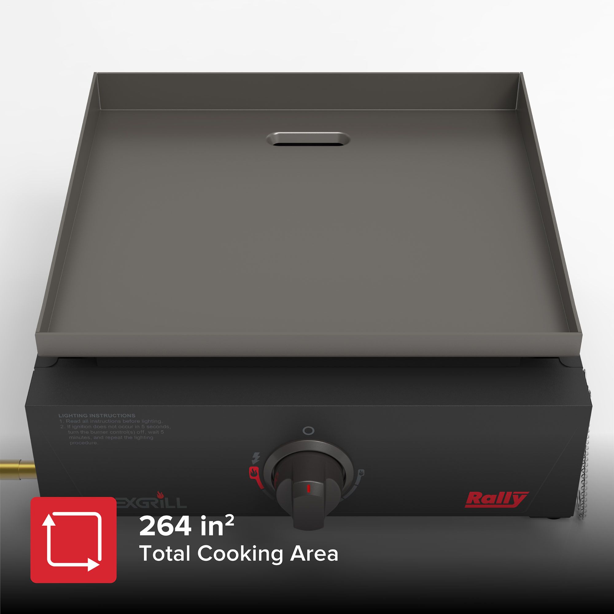 Nexgrill Rally 1-Burner Portable Gas Griddle product image