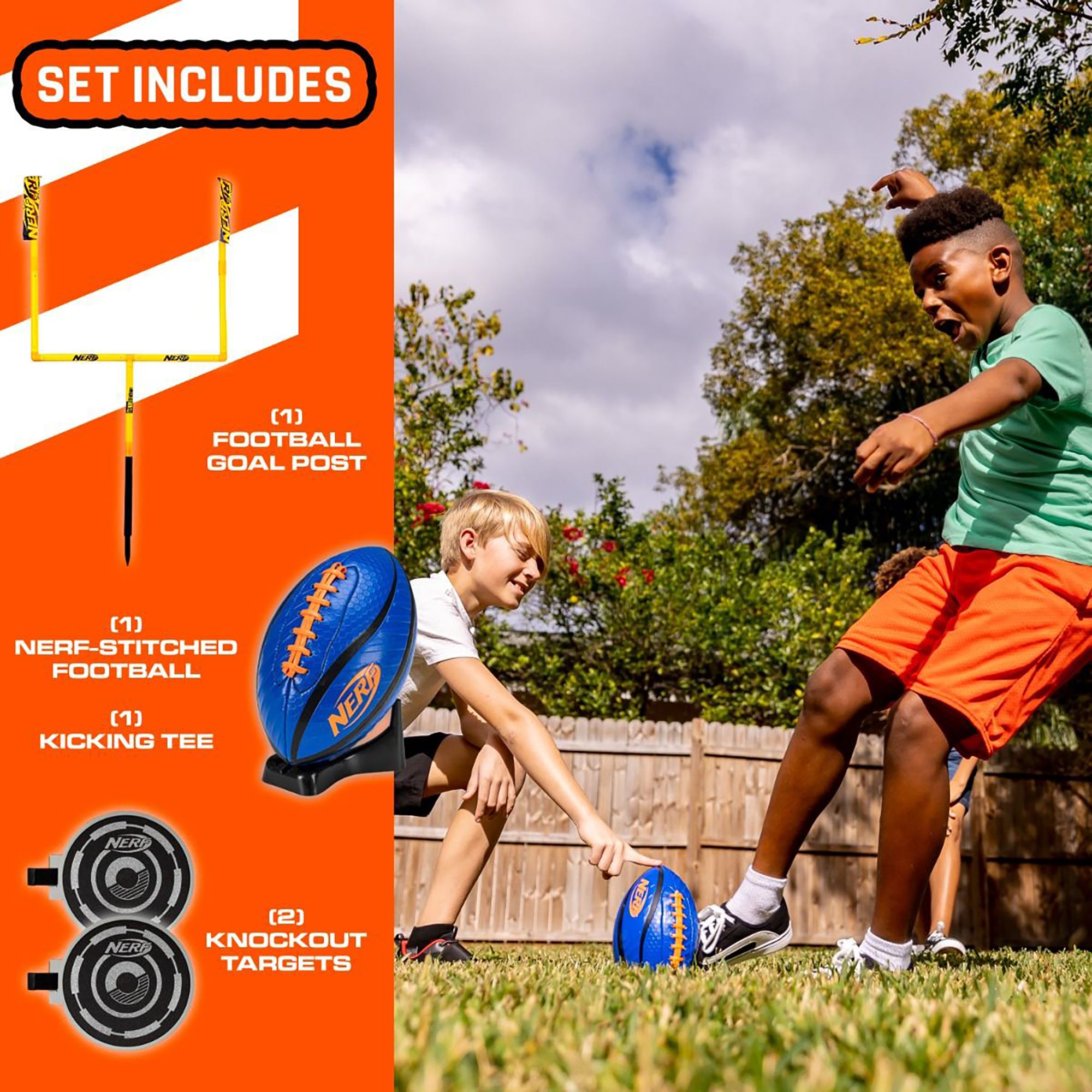 Nerf Punt and Pass Football Goal Post Set product image