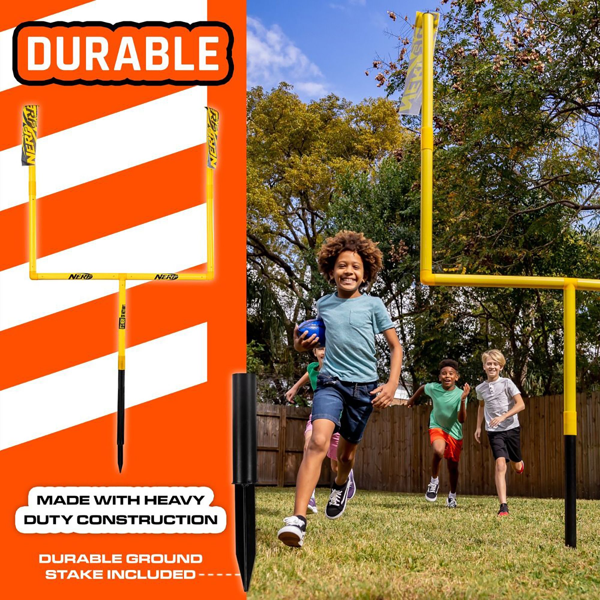 Nerf Punt and Pass Football Goal Post Set product image