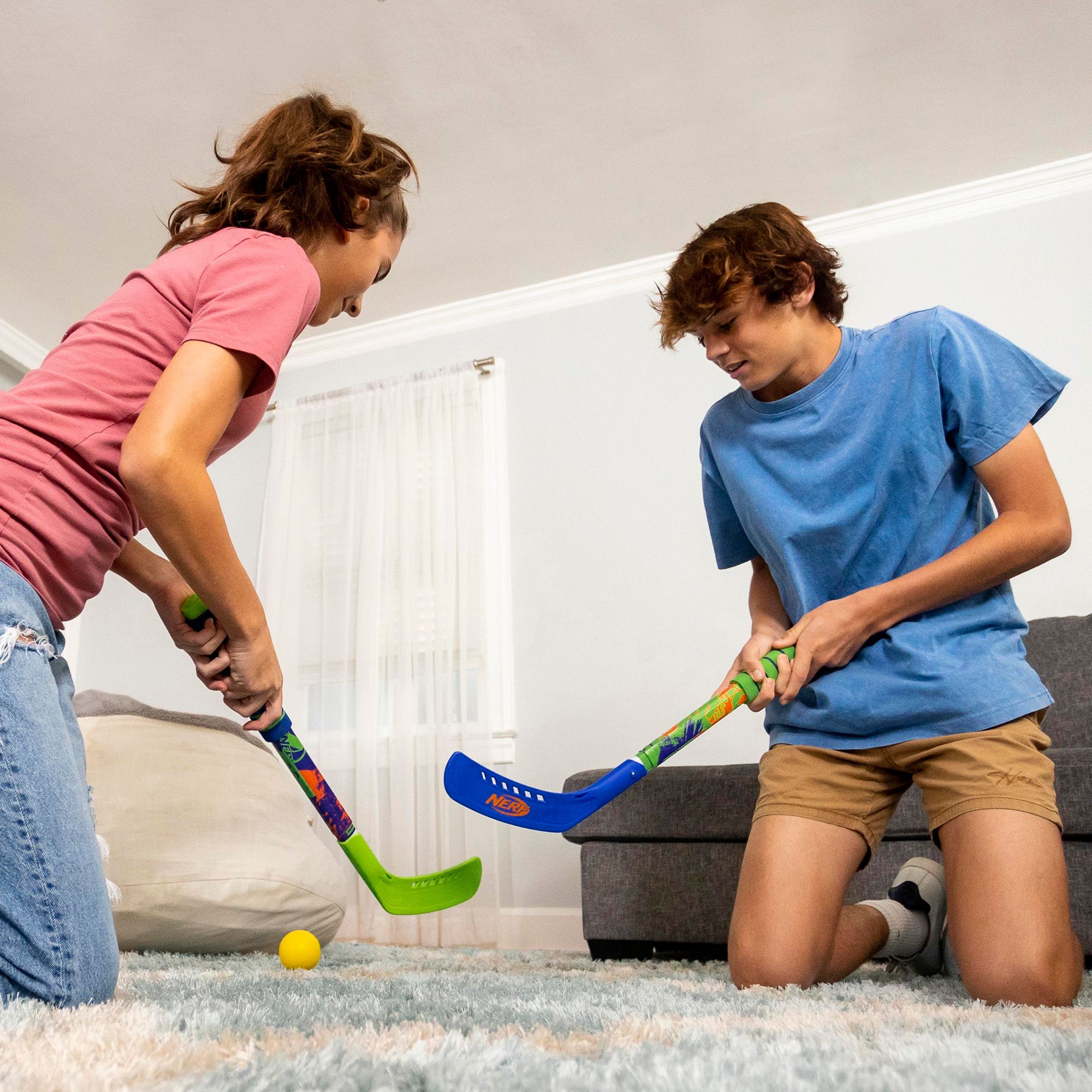 Nerf Proshot Kids Hockey Sticks + Ball Set product image