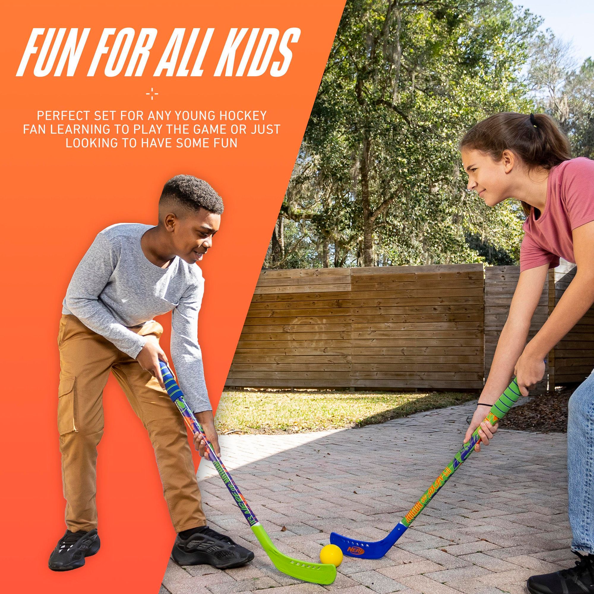 Nerf Proshot Kids Hockey Sticks + Ball Set product image