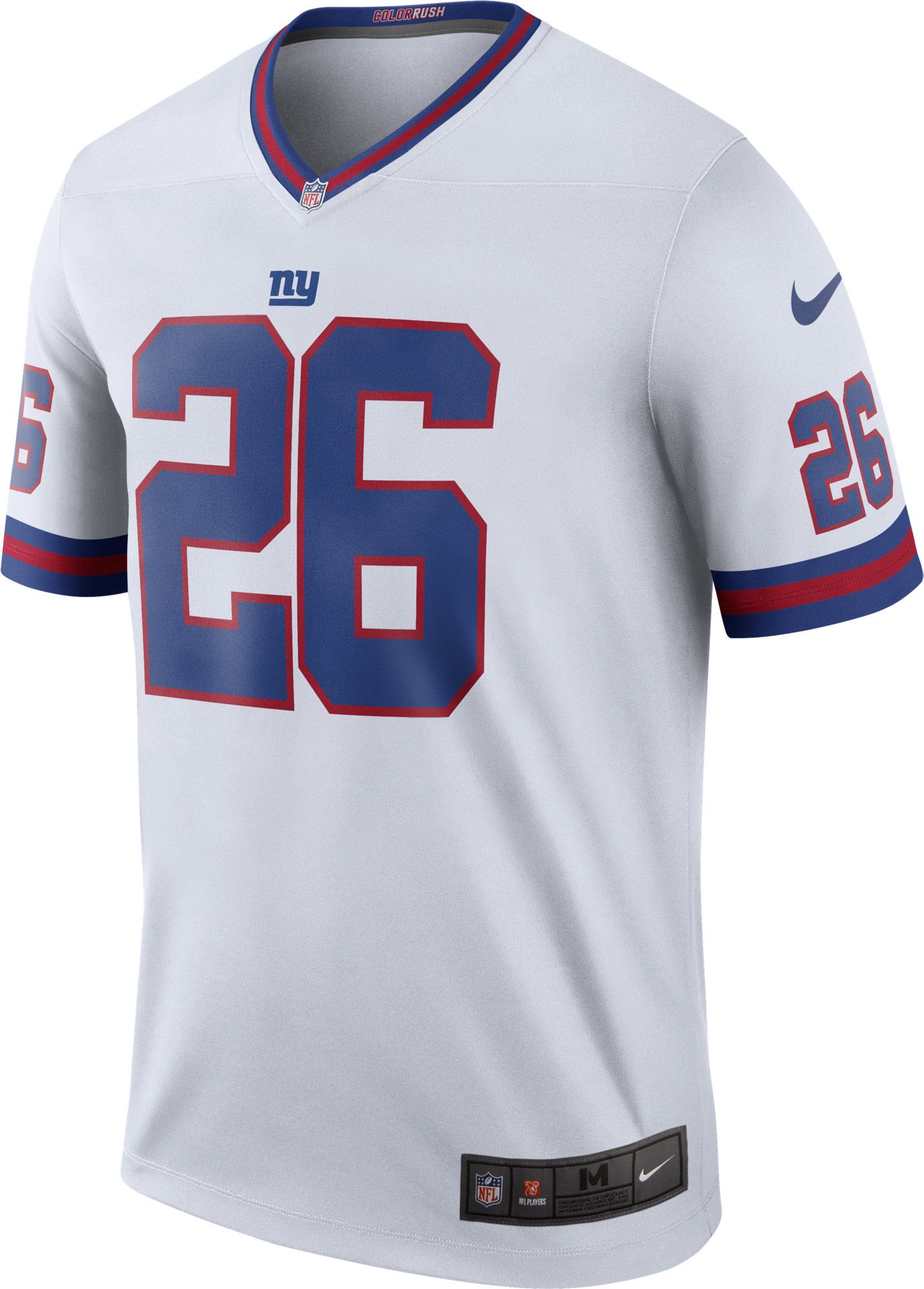 Nike Men's Color Rush Legend White Jersey New York Giants Saquon Barkley #26 product image