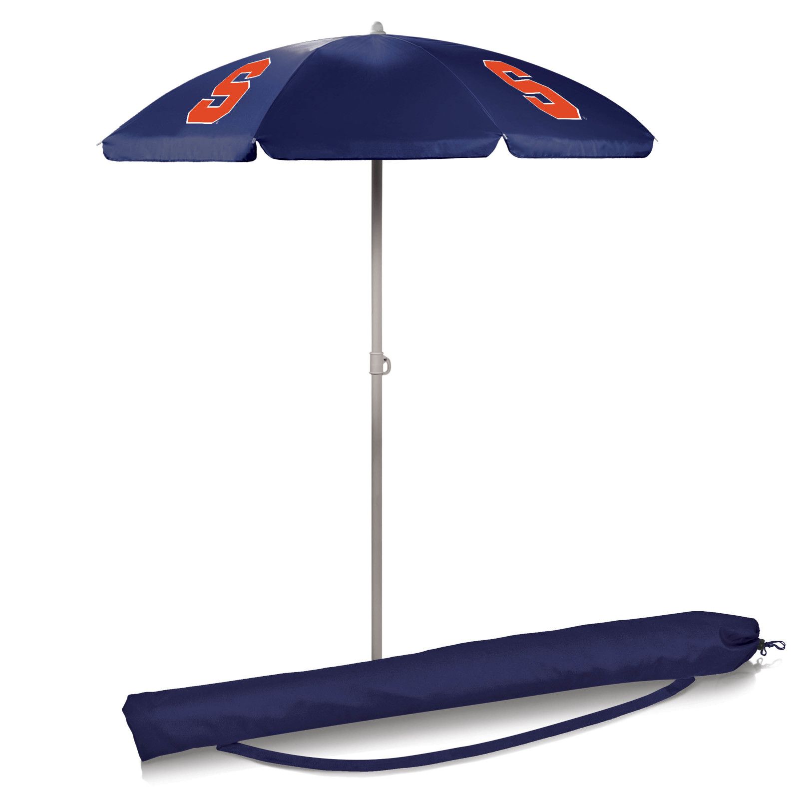 Picnic Time Syracuse Orange 5.5ft. Beach Umbrella product image