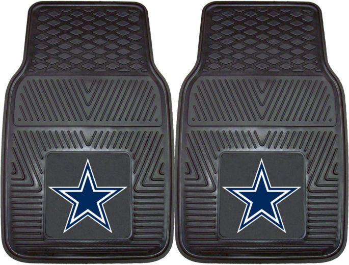 Fanmats Dallas Cowboys 2 Piece Heavy Duty Vinyl Car Mat Set