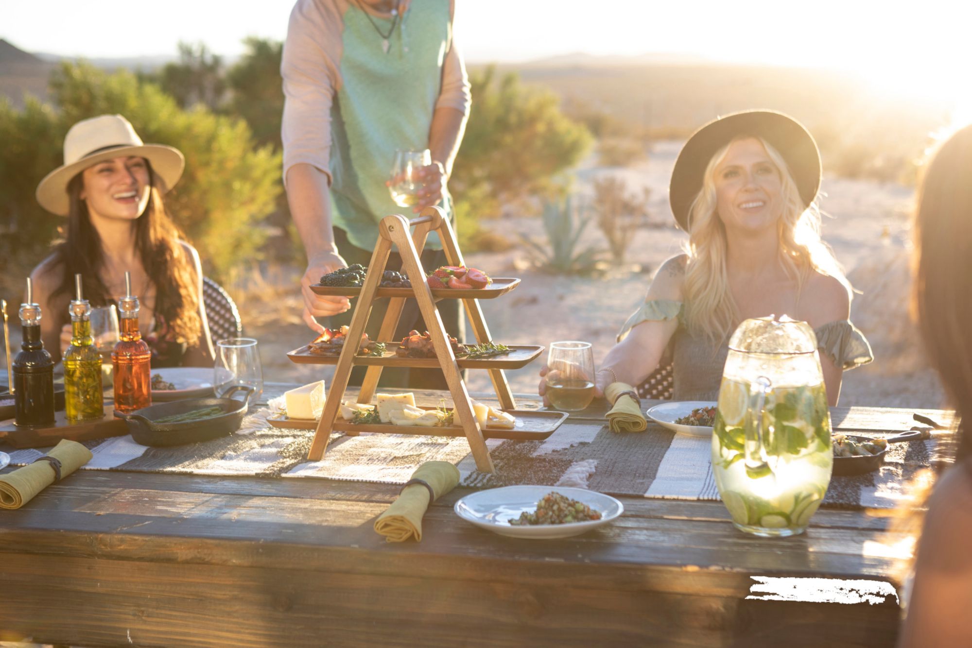 Picnic Time Chicago Cubs 3-Tier Serving Tray product image