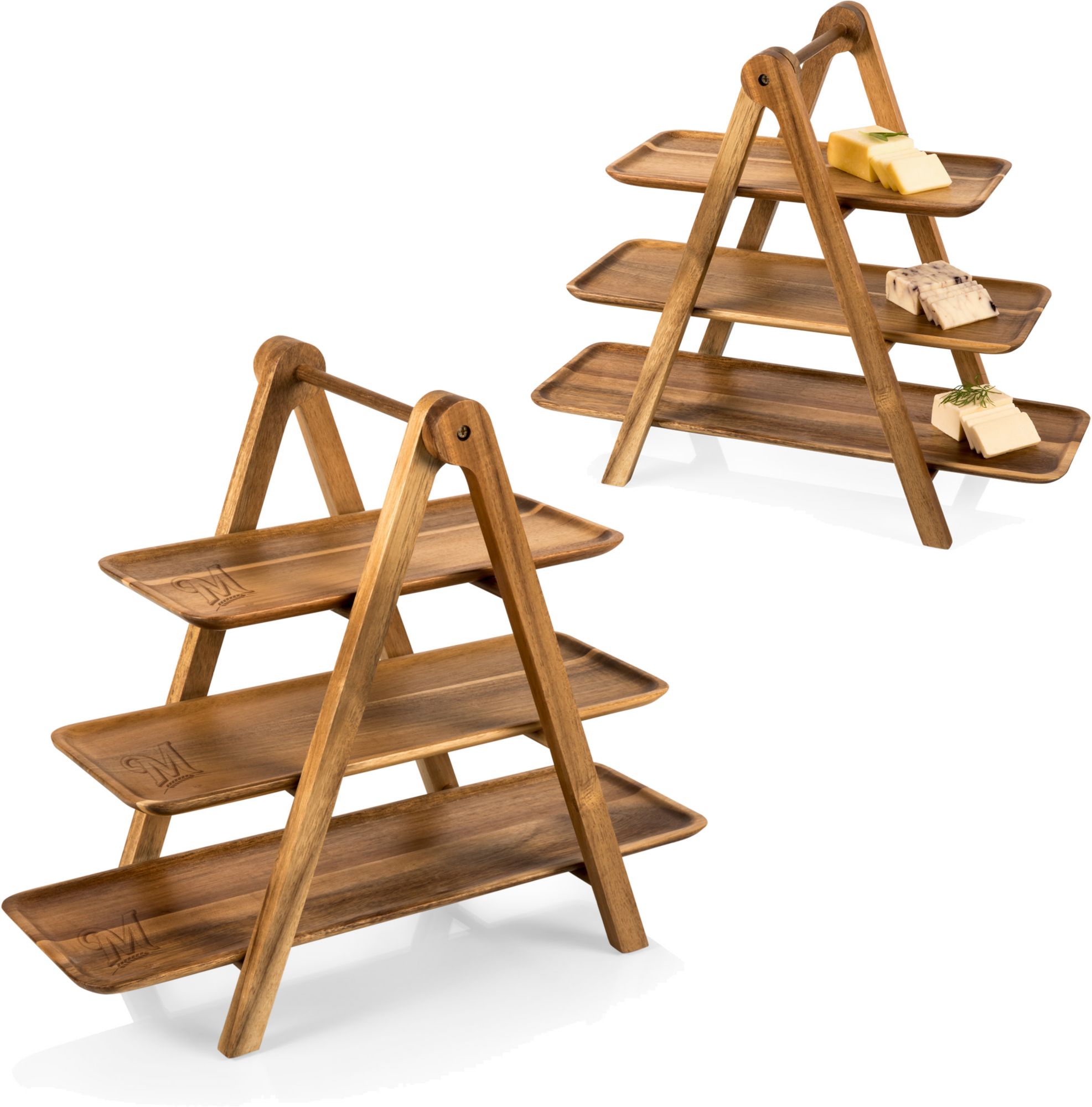 Picnic Time Milwaukee Brewers 3-Tier Serving Tray product image
