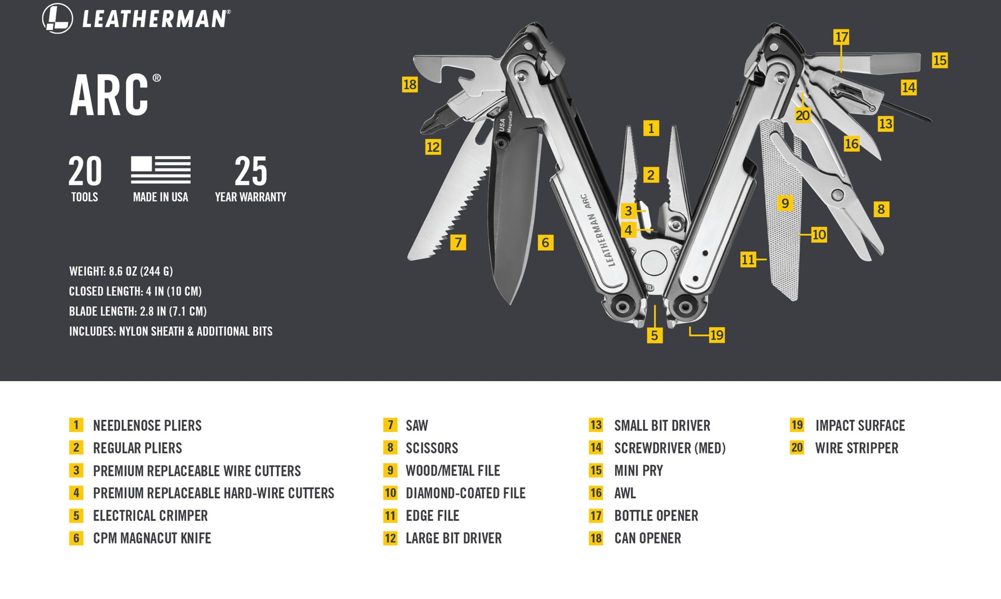 Leatherman ARC Premium Multi-Tool product image