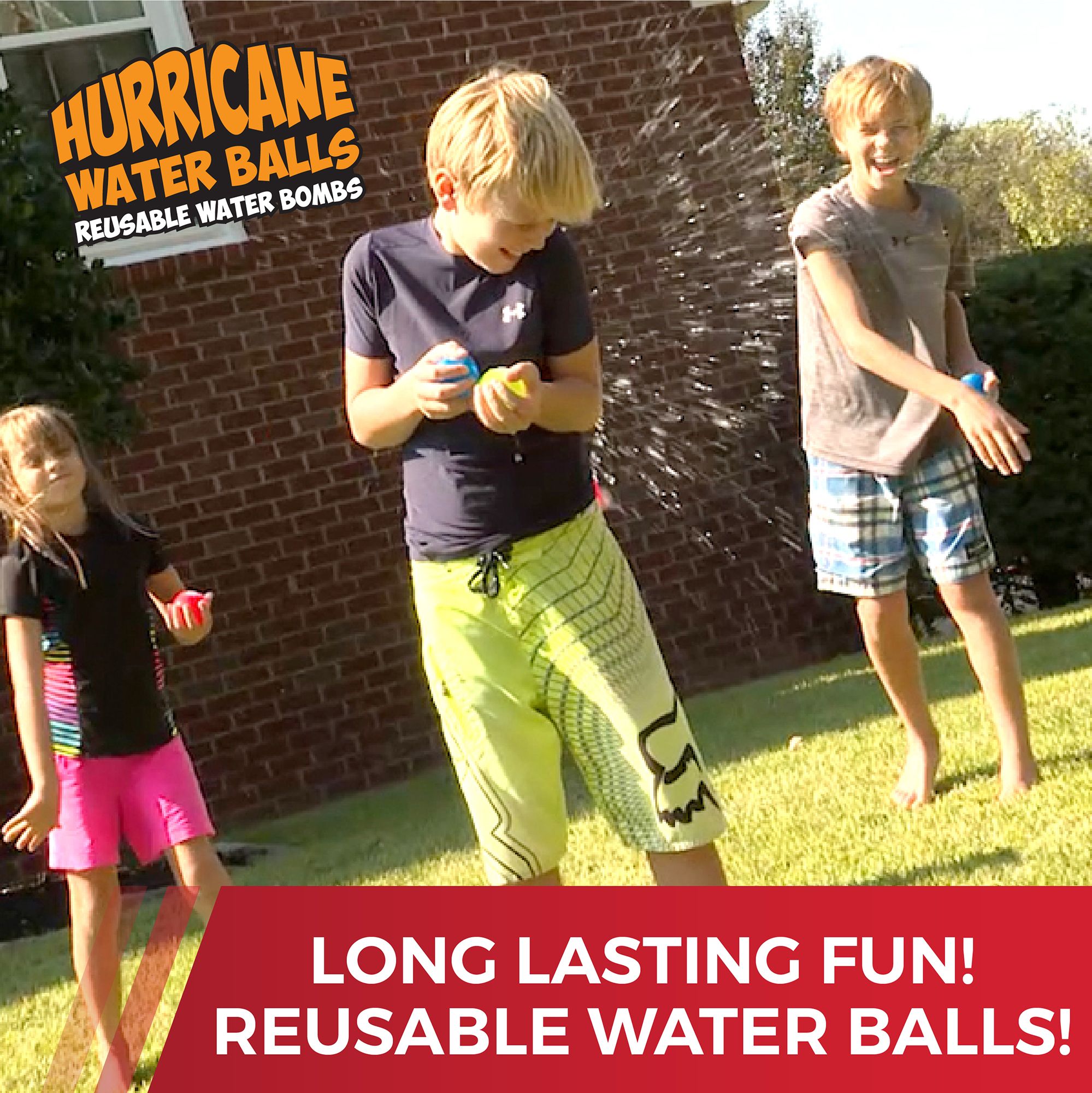 Prime Time Toys Hurricane Reusable Silicone Water Balls for Kids – 3 Pack product image