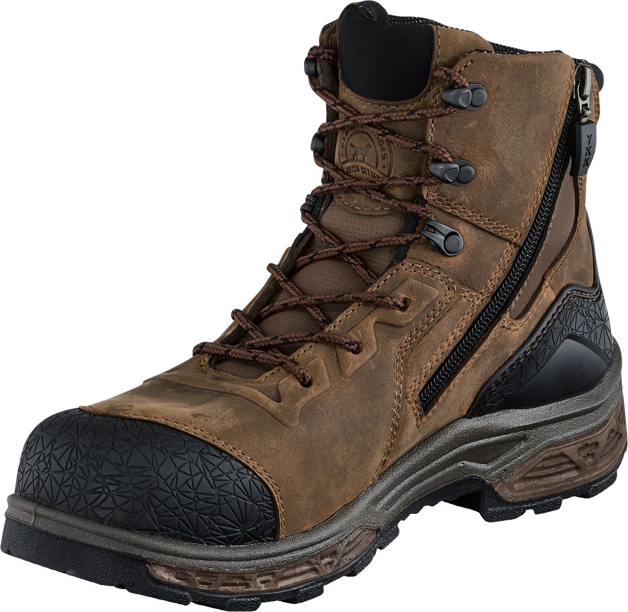 side zip composite toe work boots