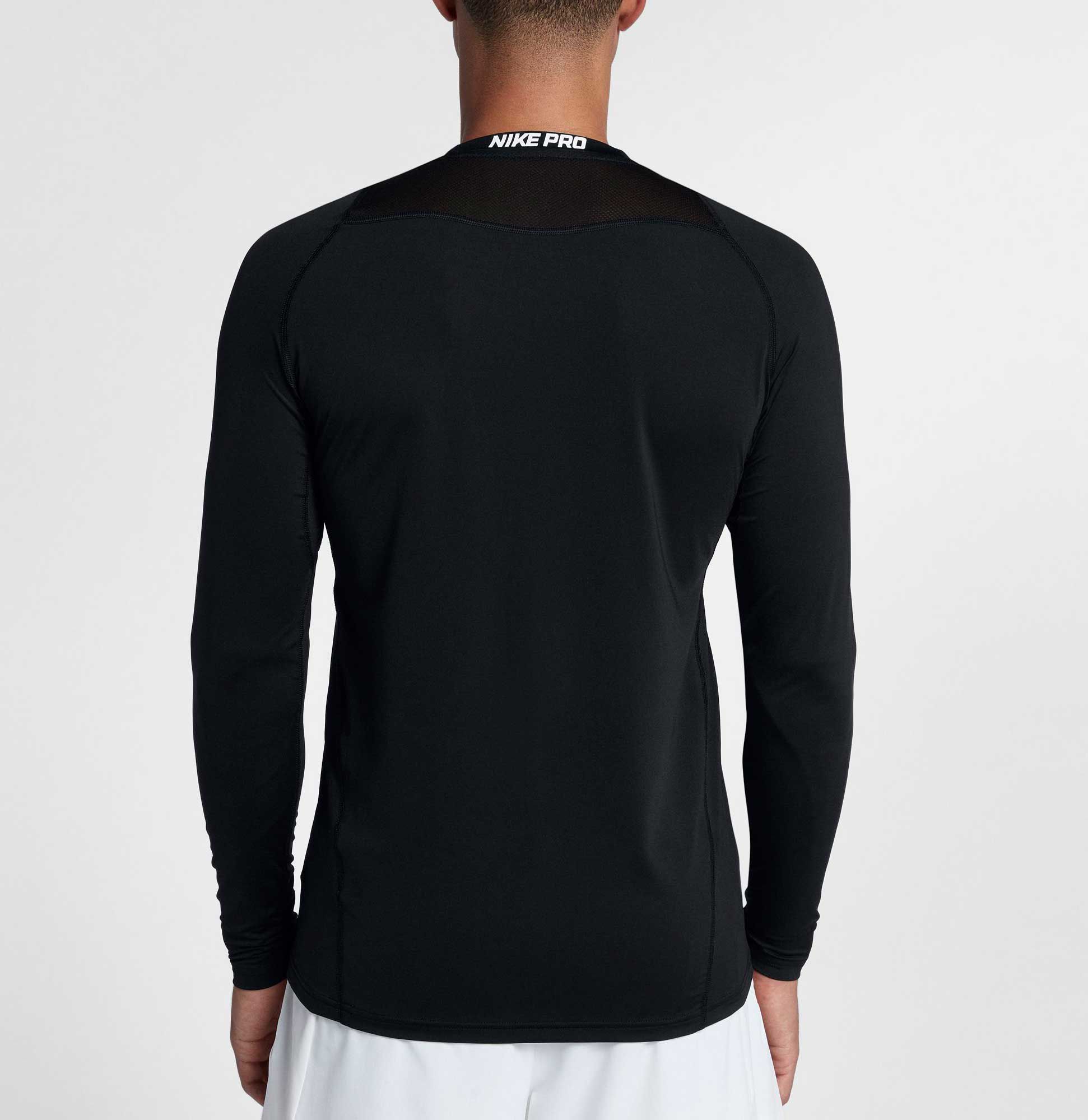 nike men's pro heather long sleeve fitted shirt
