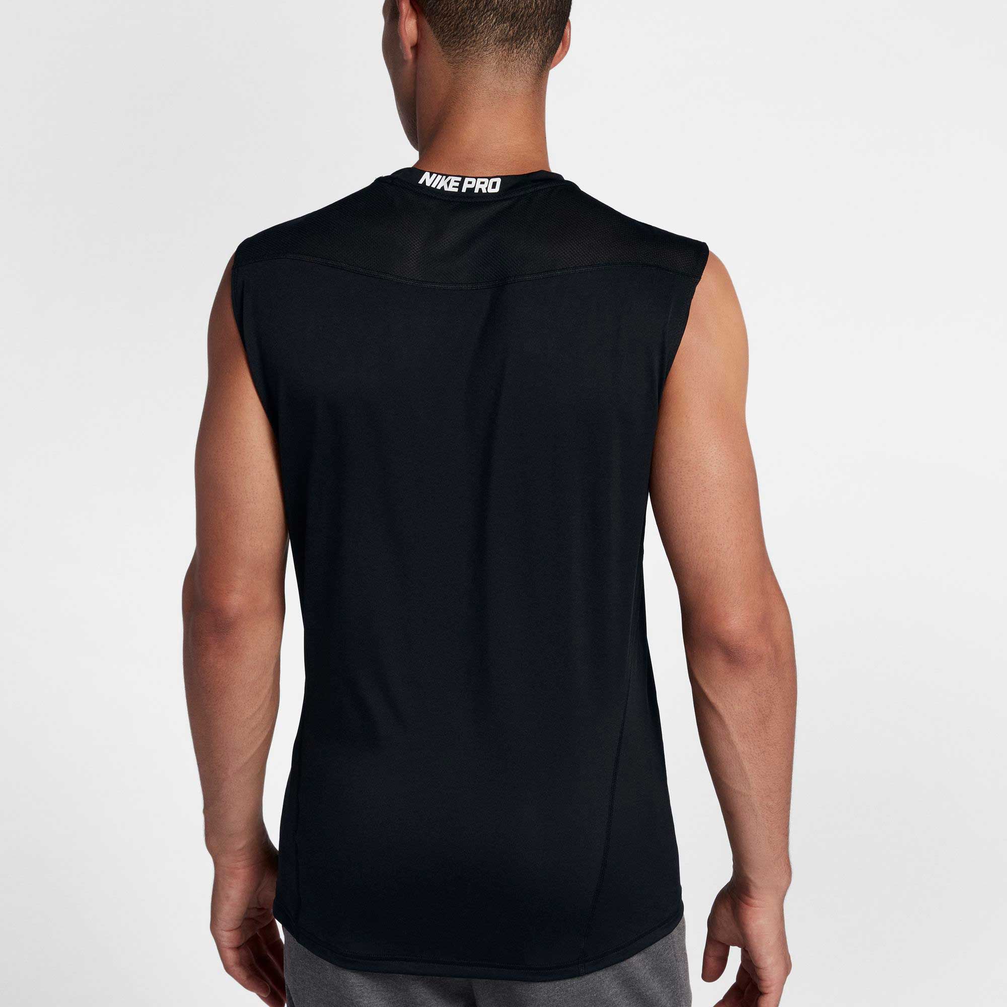 nike pro fitted sleeveless top