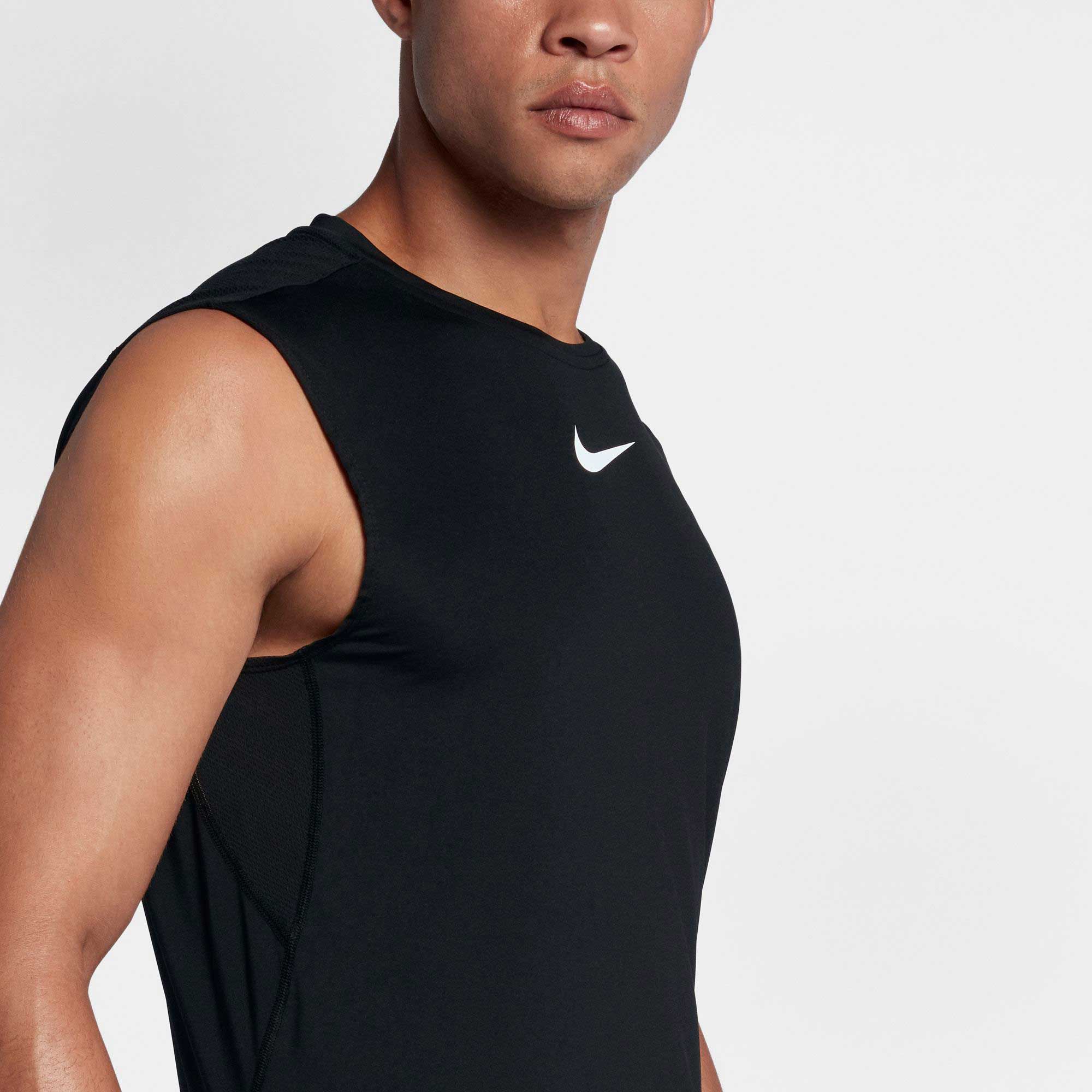 nike men's pro sleeveless fitted top