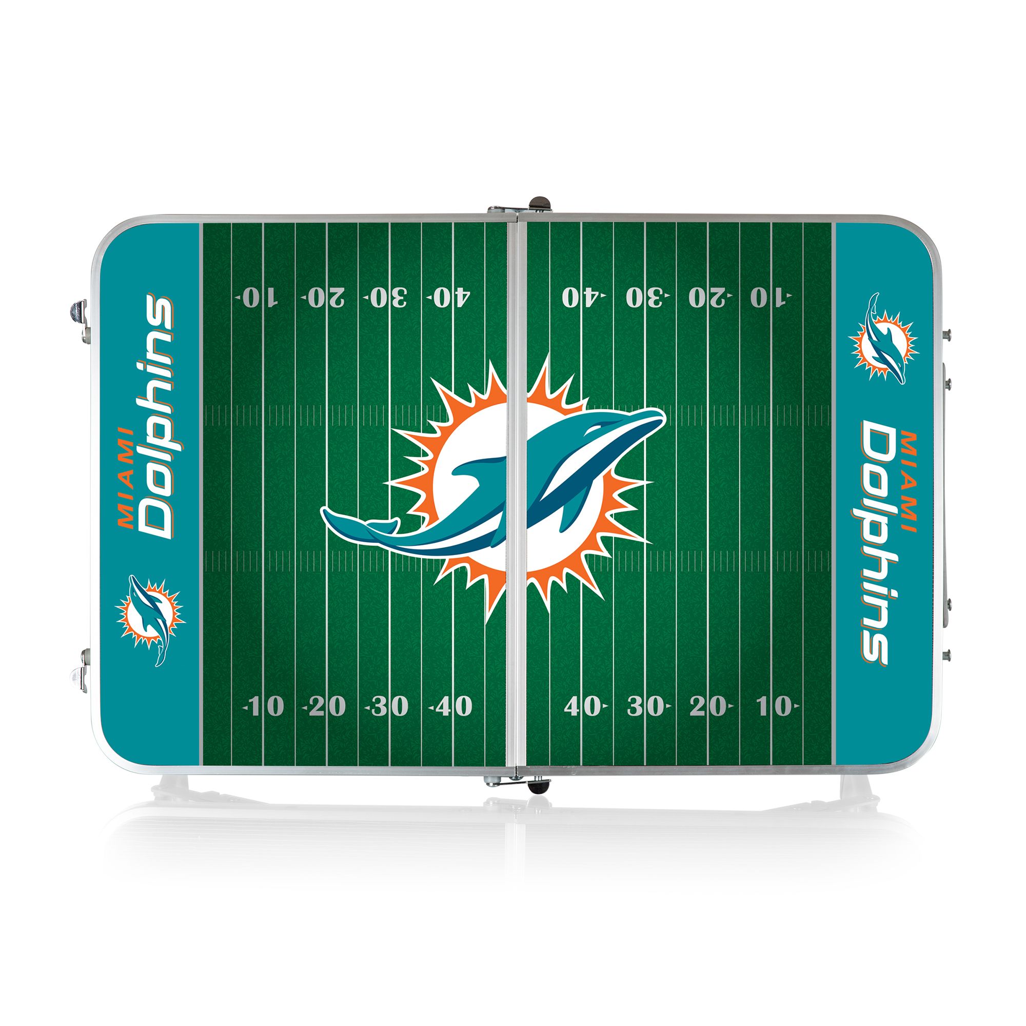 Picnic Time Miami Dolphins Mini Portable Concert Table