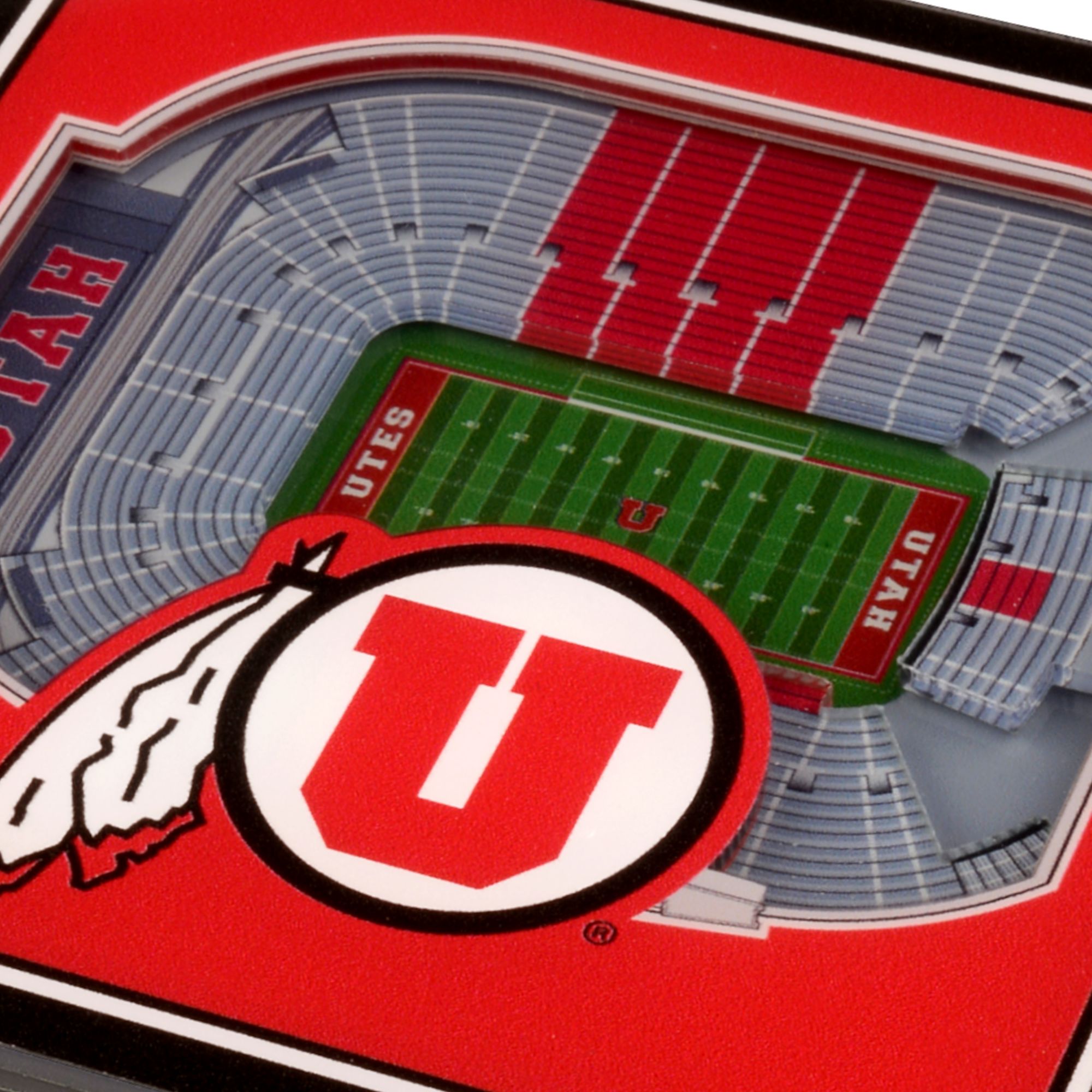YouTheFan Utah Utes Stadium View Coaster Set product image