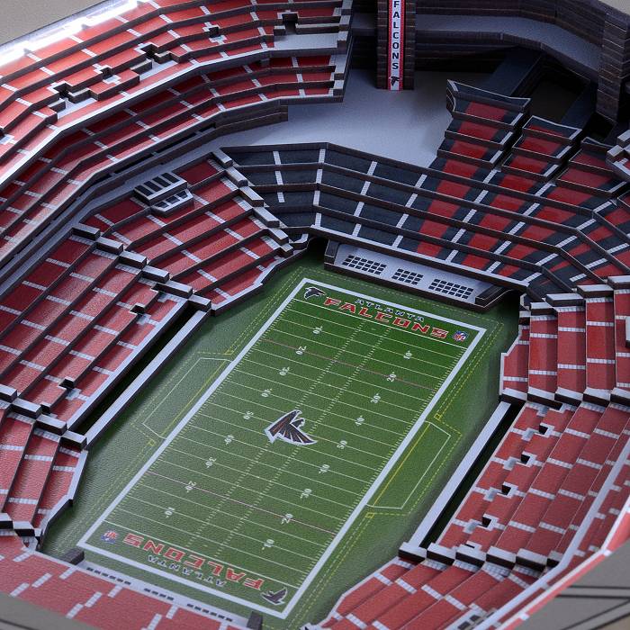 You The Fan Atlanta Falcons 25-Layer StadiumViews Lighted End