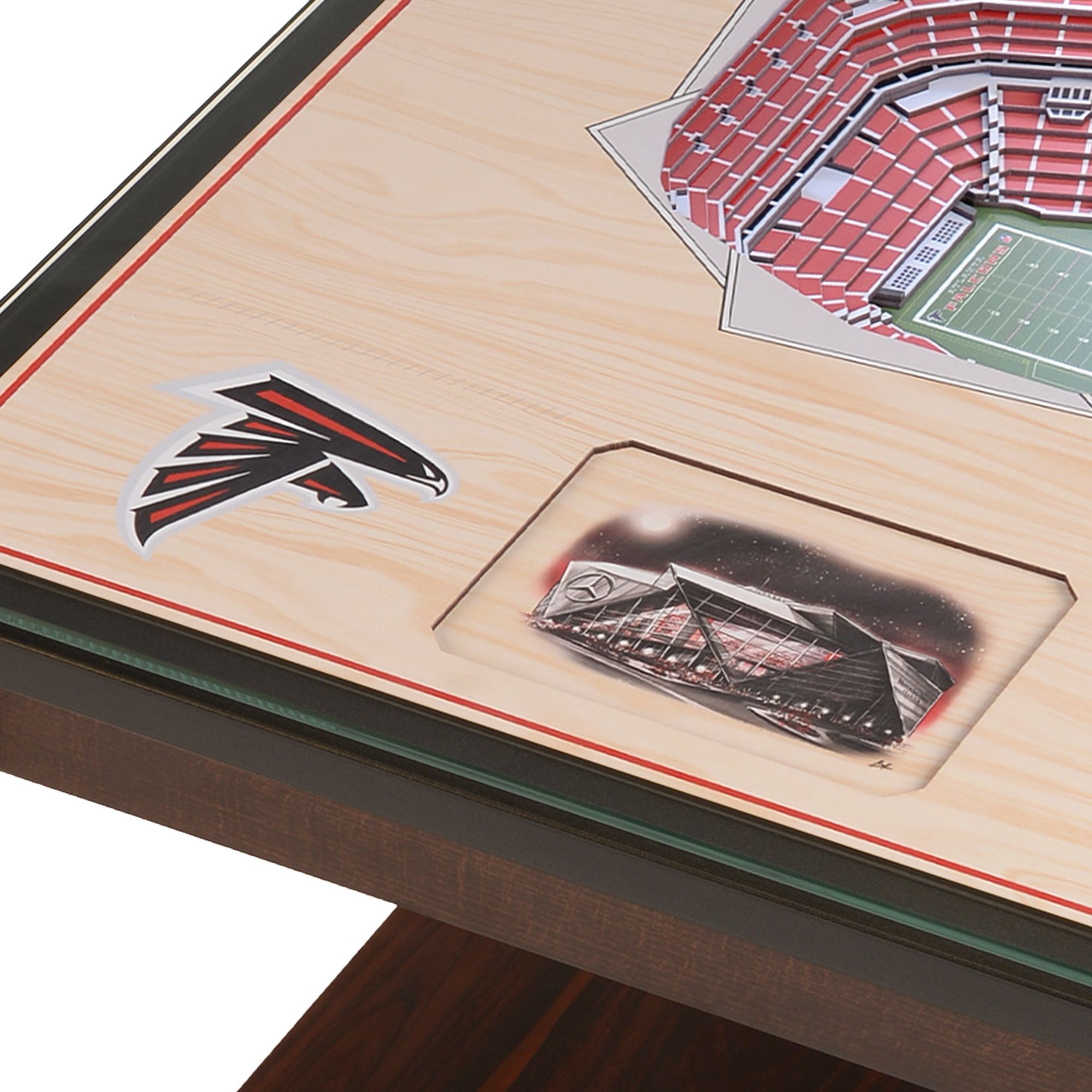 You The Fan Atlanta Falcons 25-Layer StadiumViews Lighted End Table