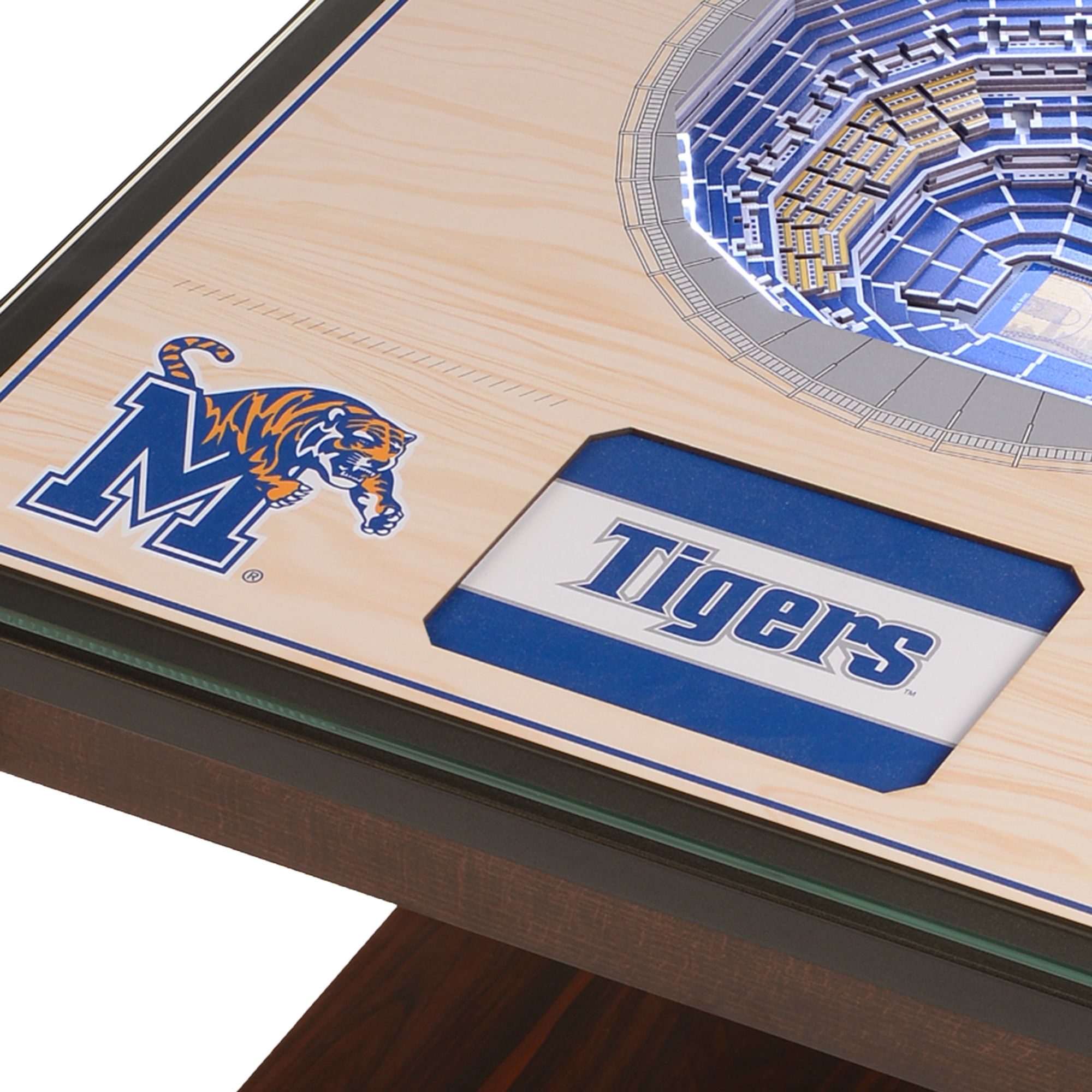 You The Fan Memphis Tigers 25-Layer Stadium Views Lighted End Table