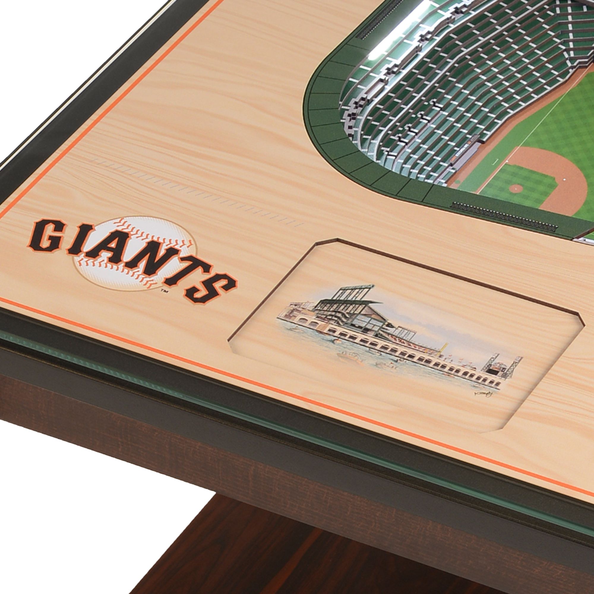 You The Fan San Francisco Giants 25-Layer Stadium Views Lighted End Table product image