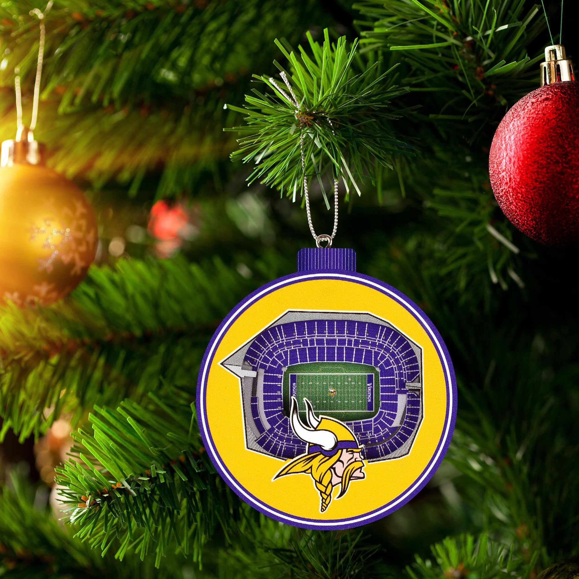 YouTheFan Minnesota Vikings 3D Stadium Ornament product image