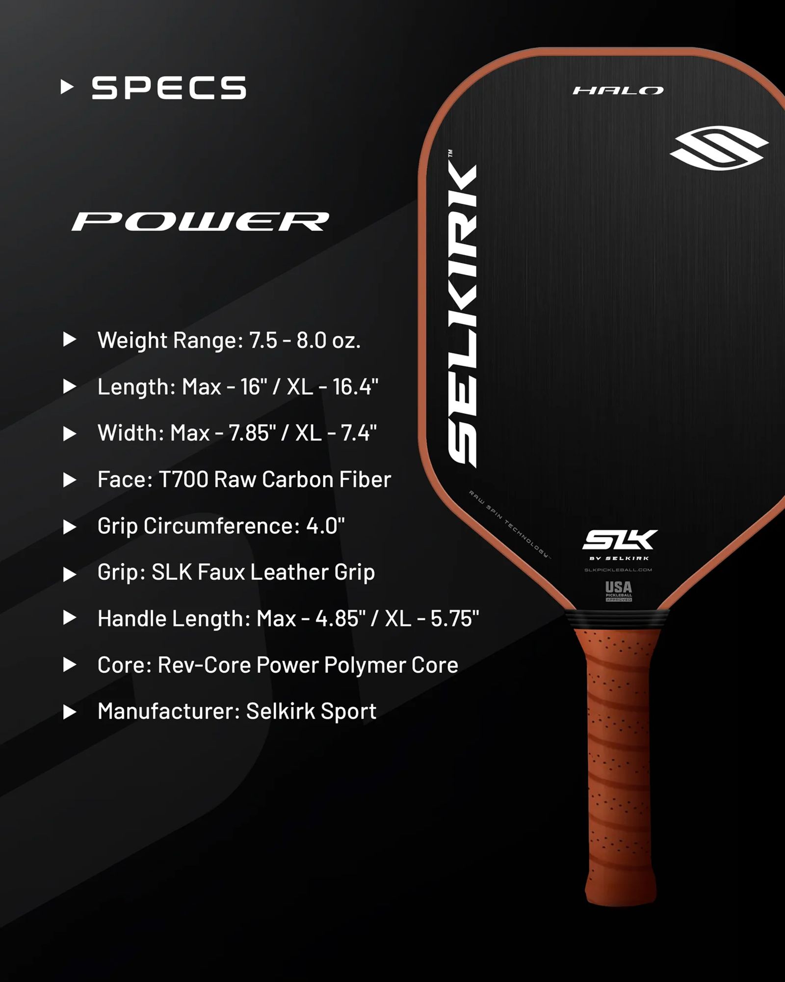 Selkirk Halo Power XL Pickleball Paddle product image