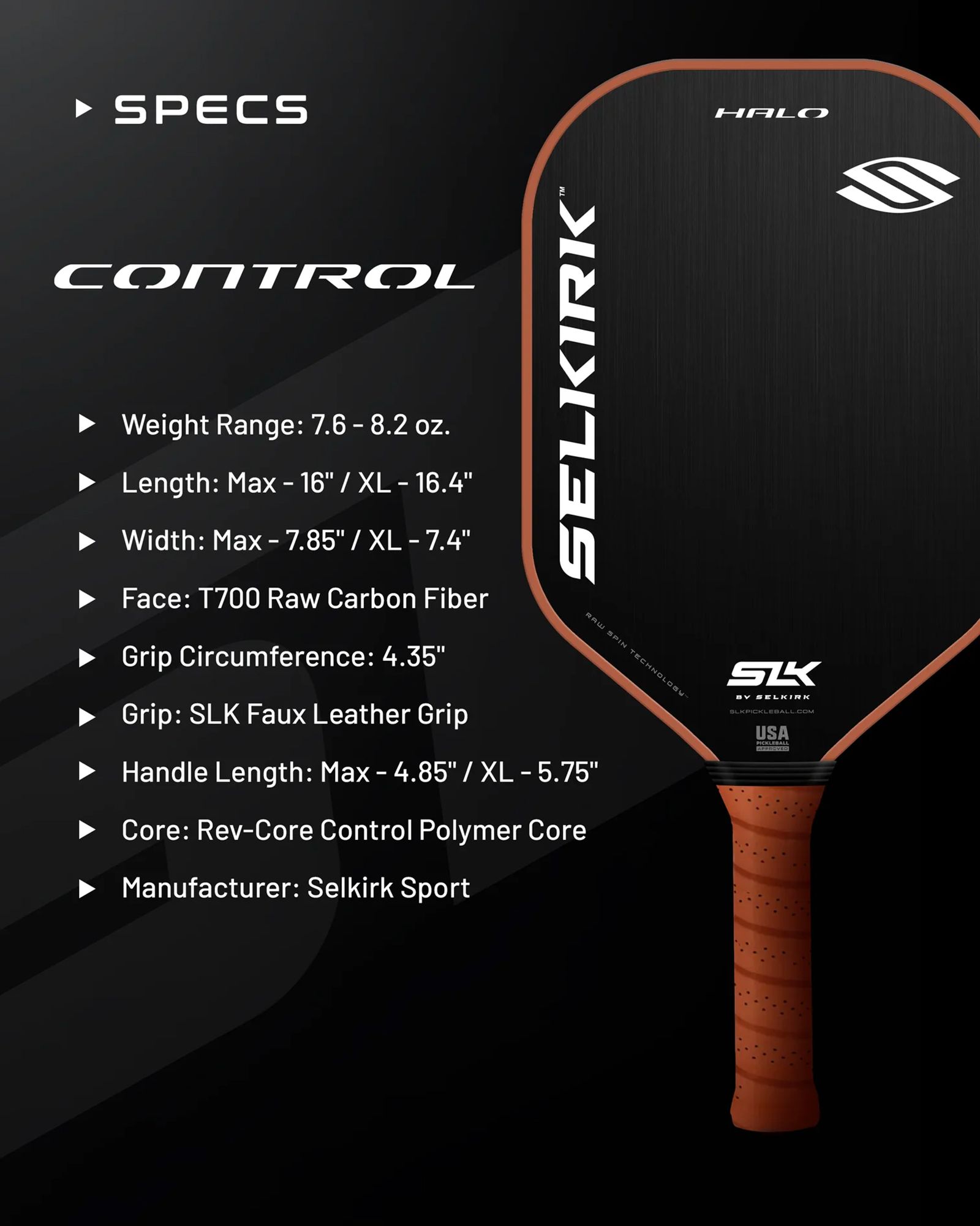 Selkirk Halo Control XL Pickleball Paddle product image