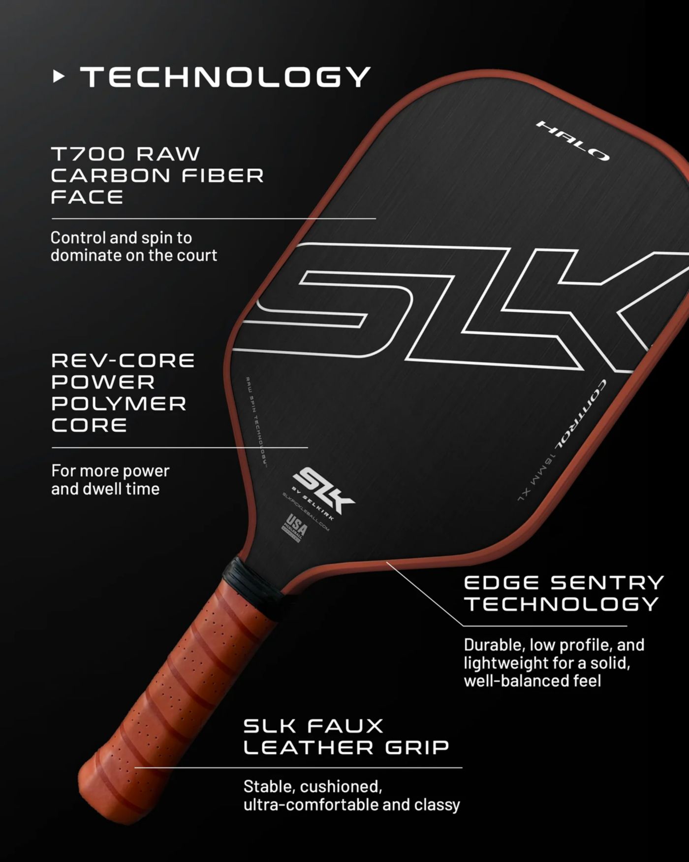 SLK by Selkirk Evo Power XL Pickleball Paddle Polymer online Core