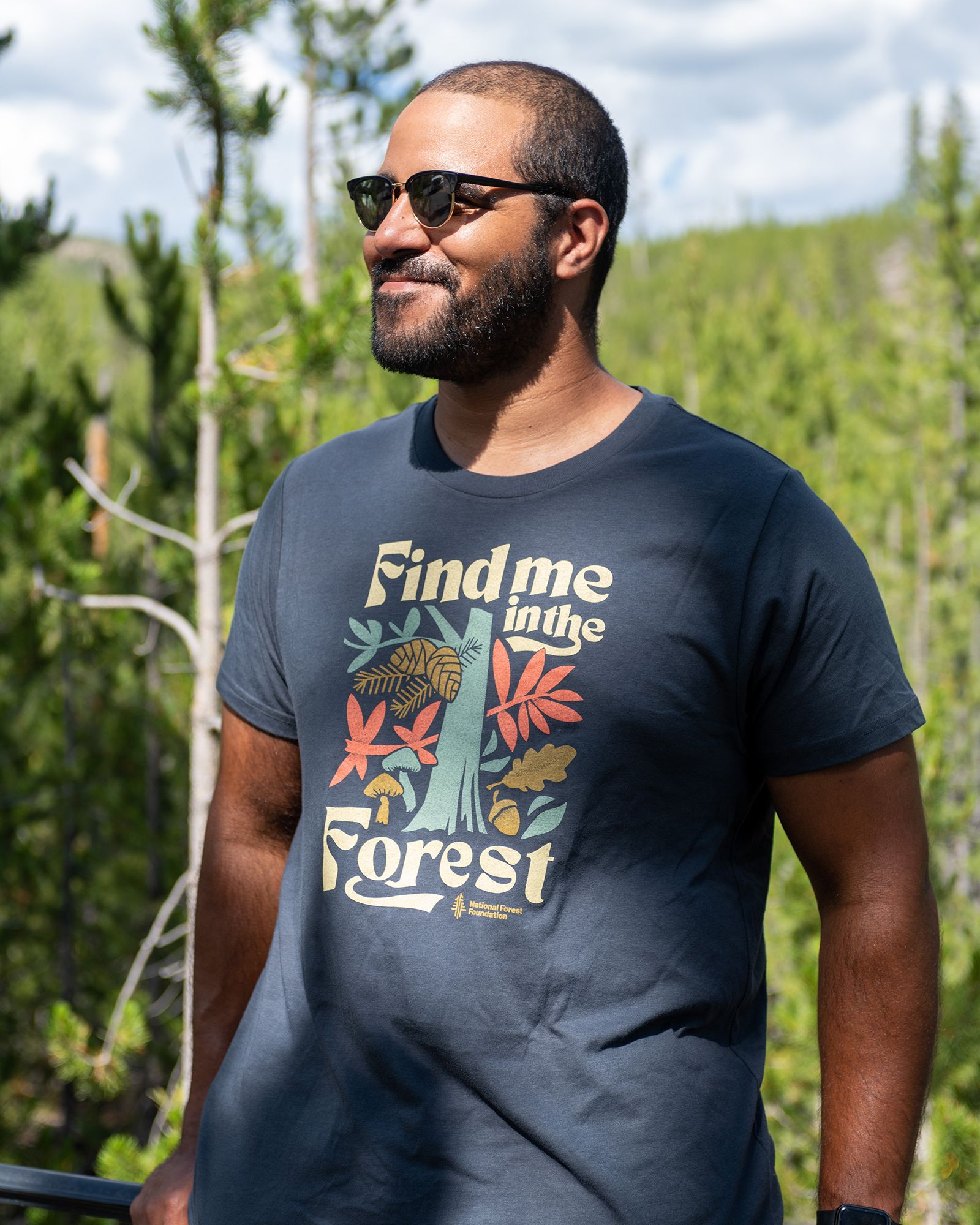 The Landmark Project Adult Find Me Forest Short Sleeve T-Shirt product image