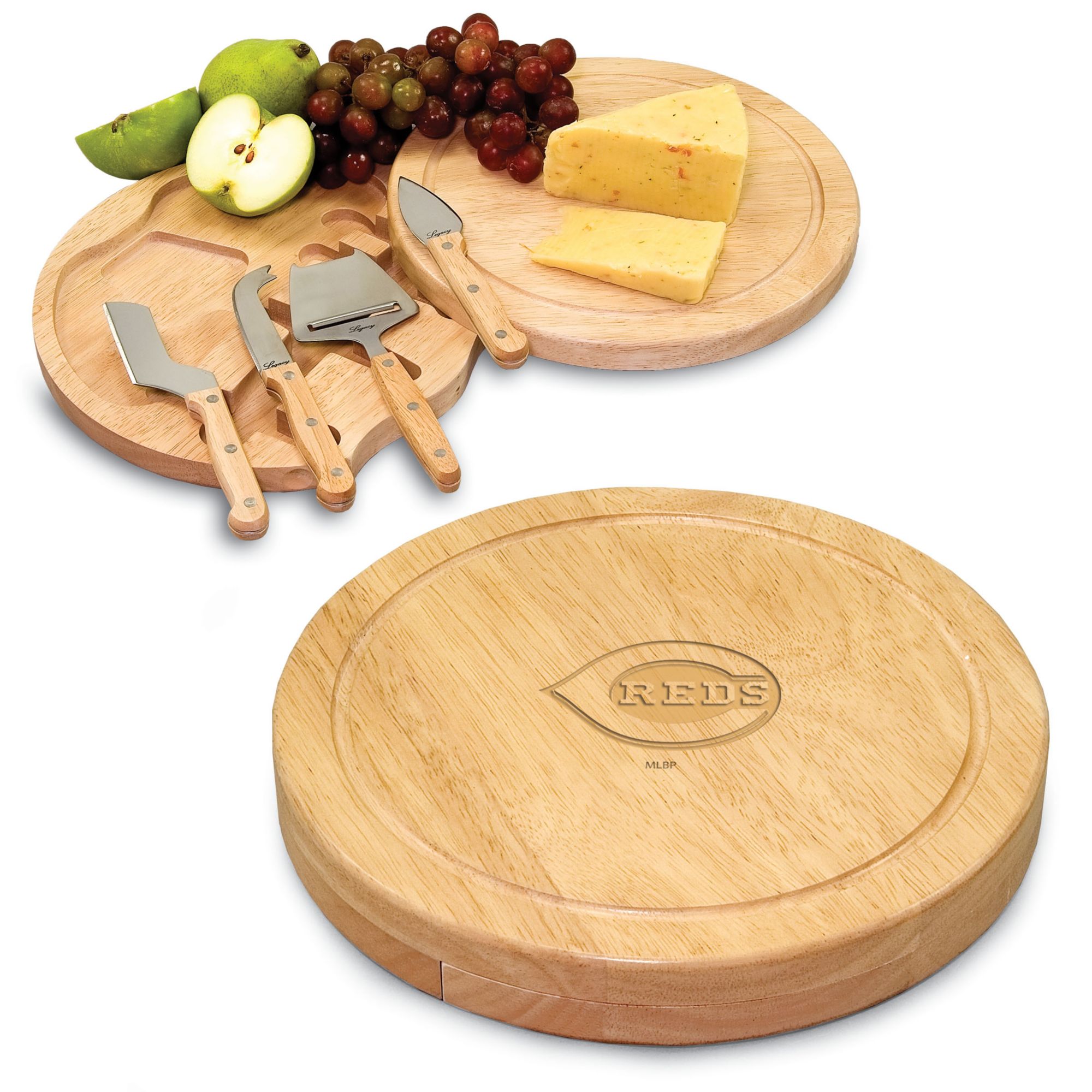 Picnic Time Cincinnati Reds Circo Cheese Board and Knife Set product image