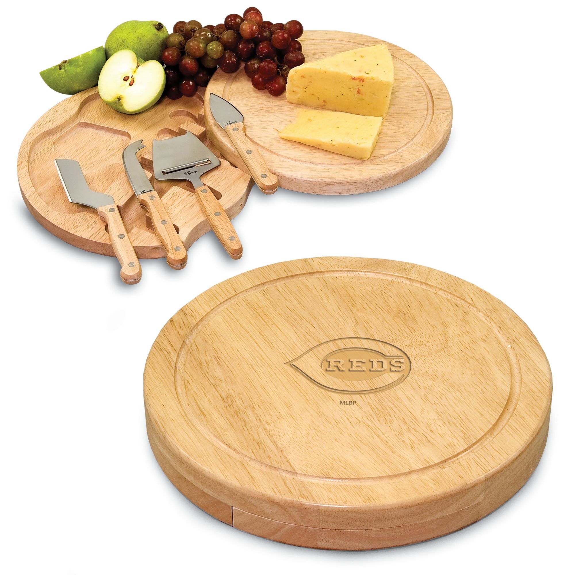 Picnic Time Cincinnati Reds Circo Cheese Board and Knife Set