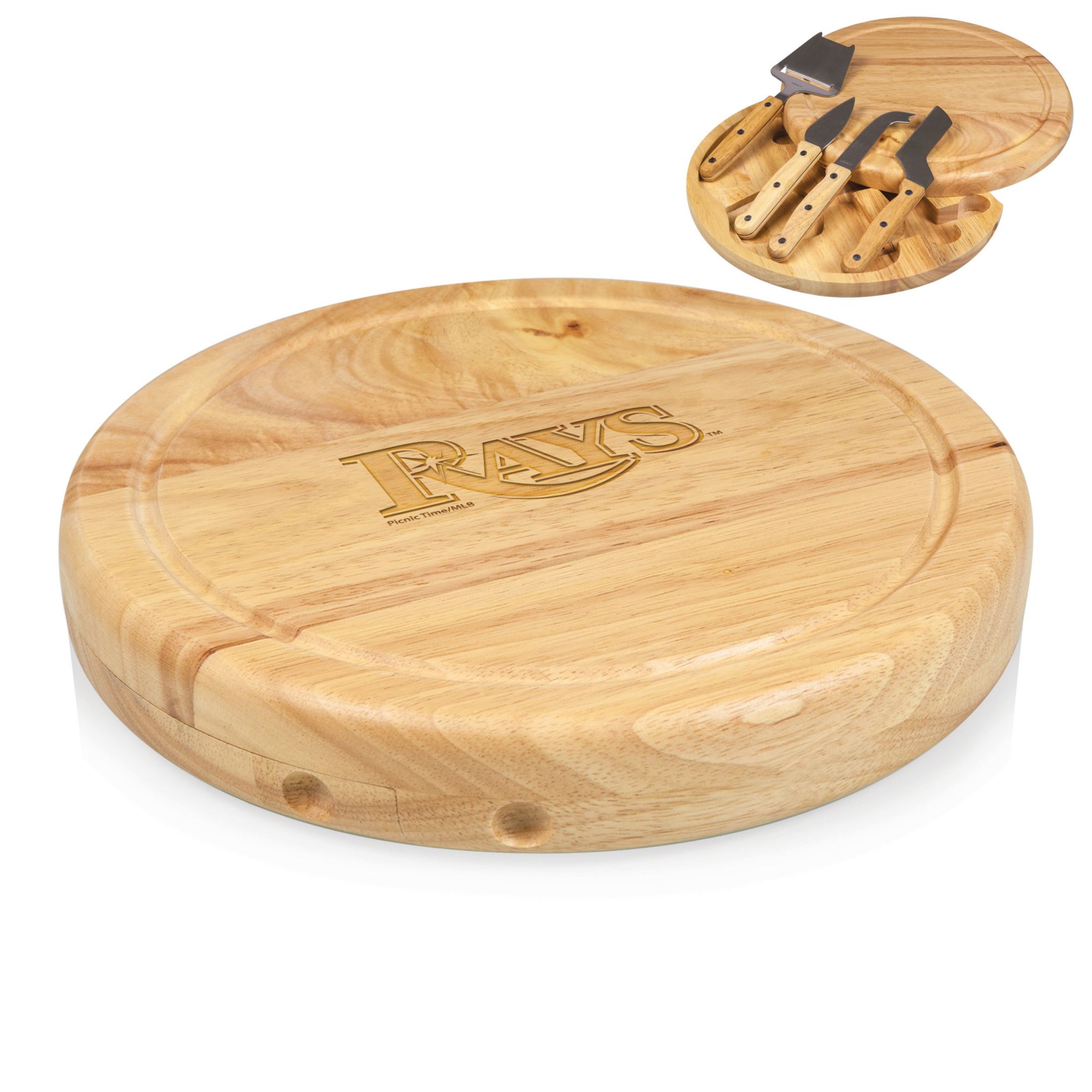 Picnic Time Tampa Bay Rays Circo Cheese Board and Knife Set product image