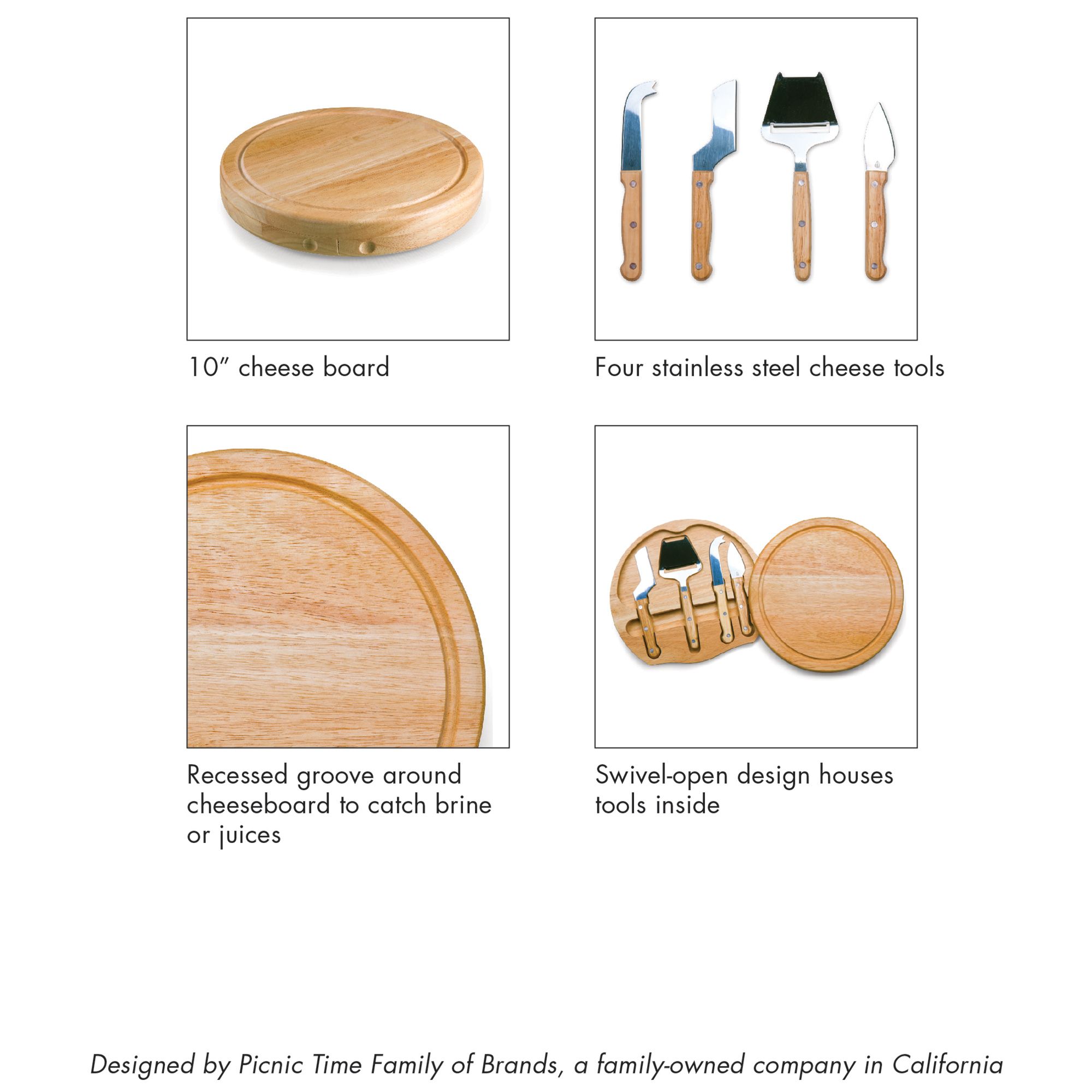 Picnic Time Washington Commanders Circo Cheese Board and Knives product image