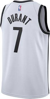 Nike Men's Brooklyn Nets Kevin Durant #7 White Dri-FIT Swingman Jersey product image