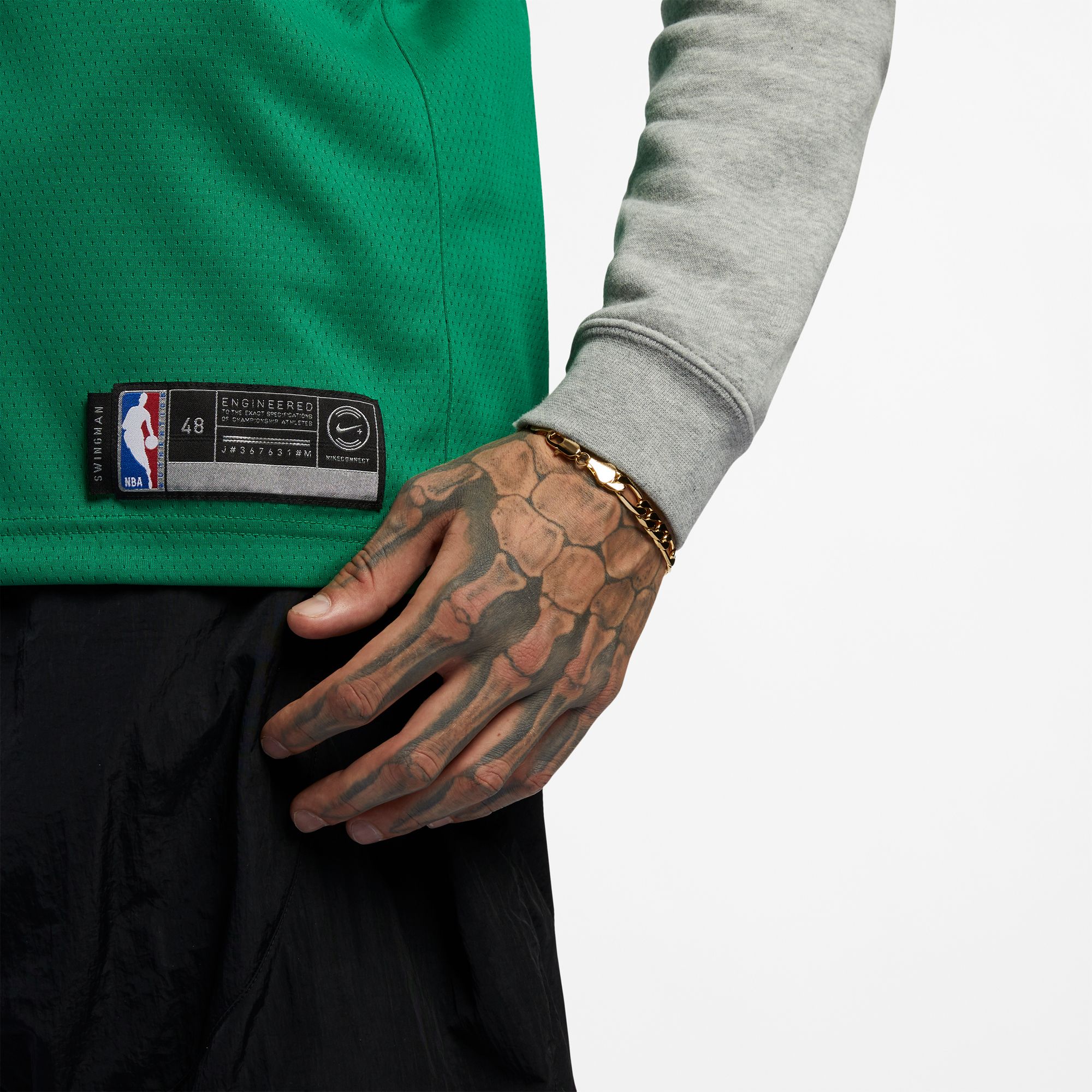 Nike Men's Boston Celtics Jayson Tatum #0 Green Icon Jersey product image