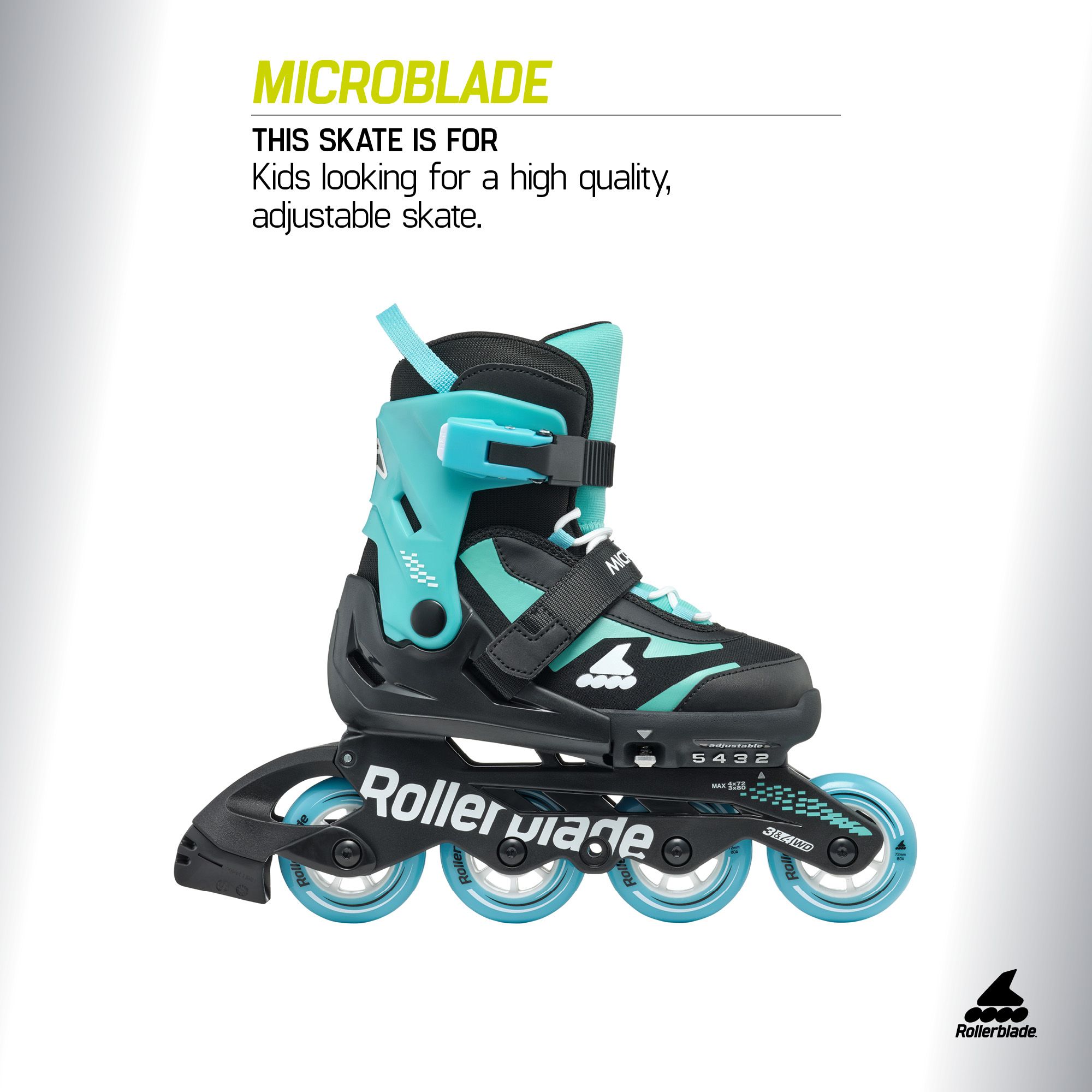 Rollerblade Kids' Microblade Adjustable Inline Skates product image
