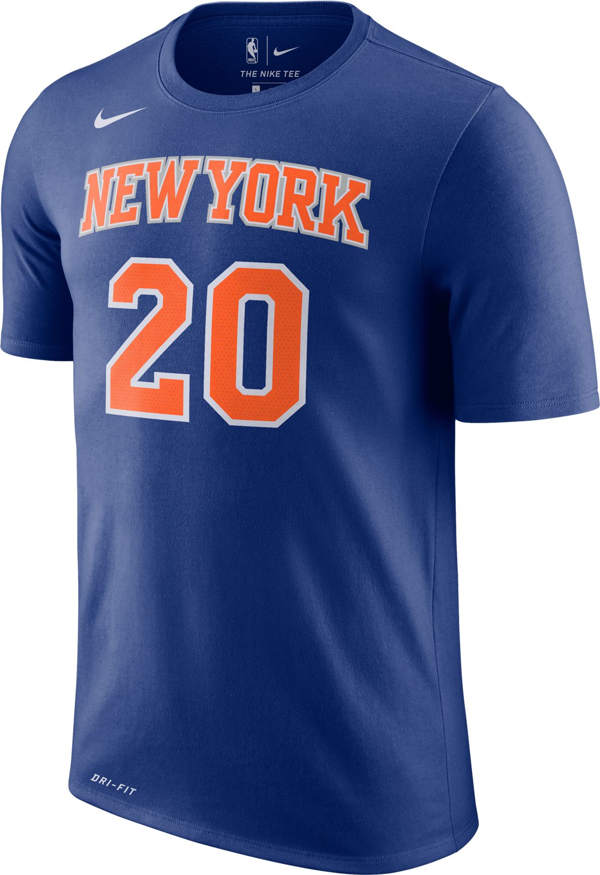 Nike Men's New York Knicks Kevin Knox #20 Dri-FIT Blue T-Shirt product image