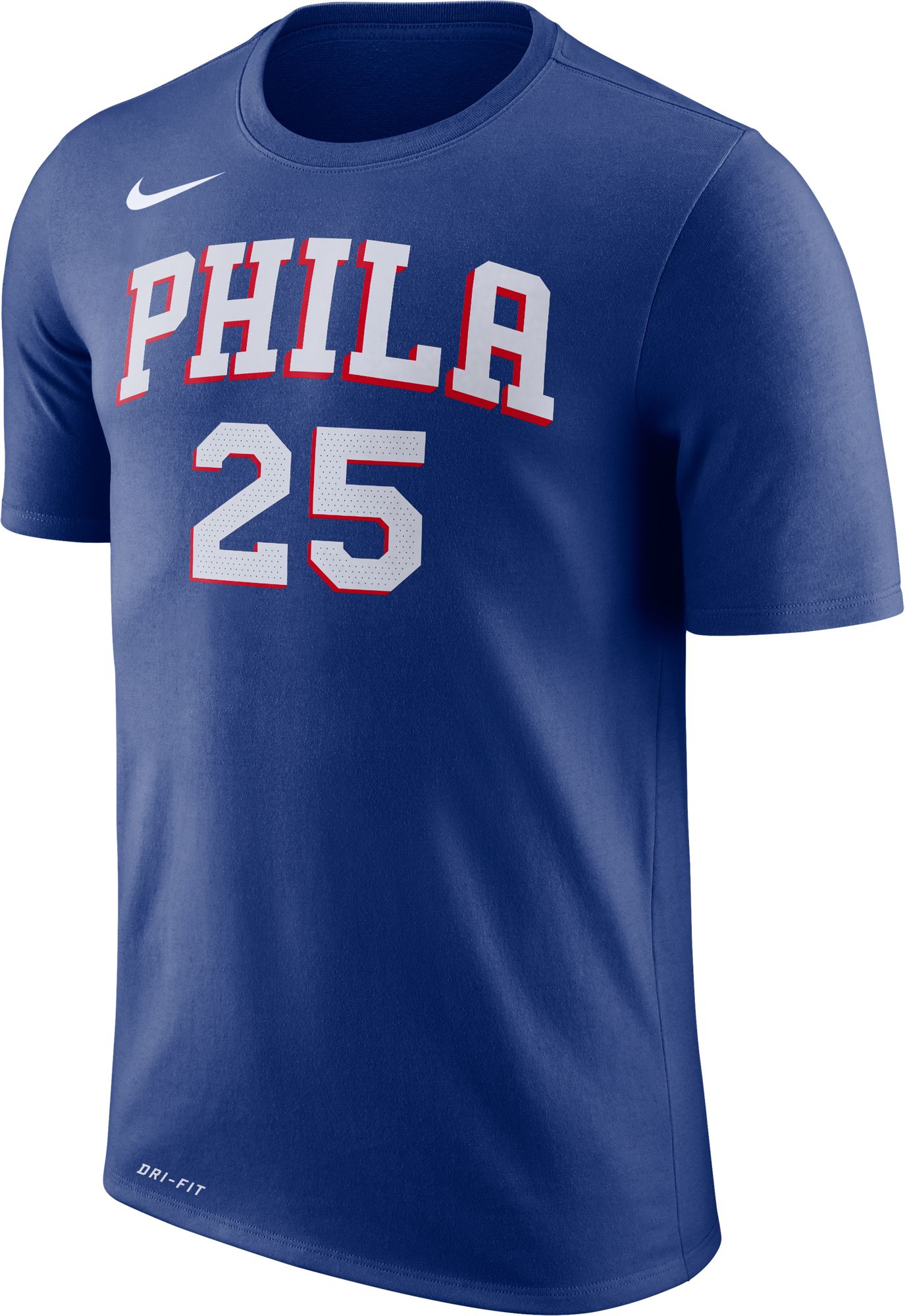 Nike Men's Philadelphia 76ers Ben Simmons #25 Dri-FIT Royal T-Shirt product image