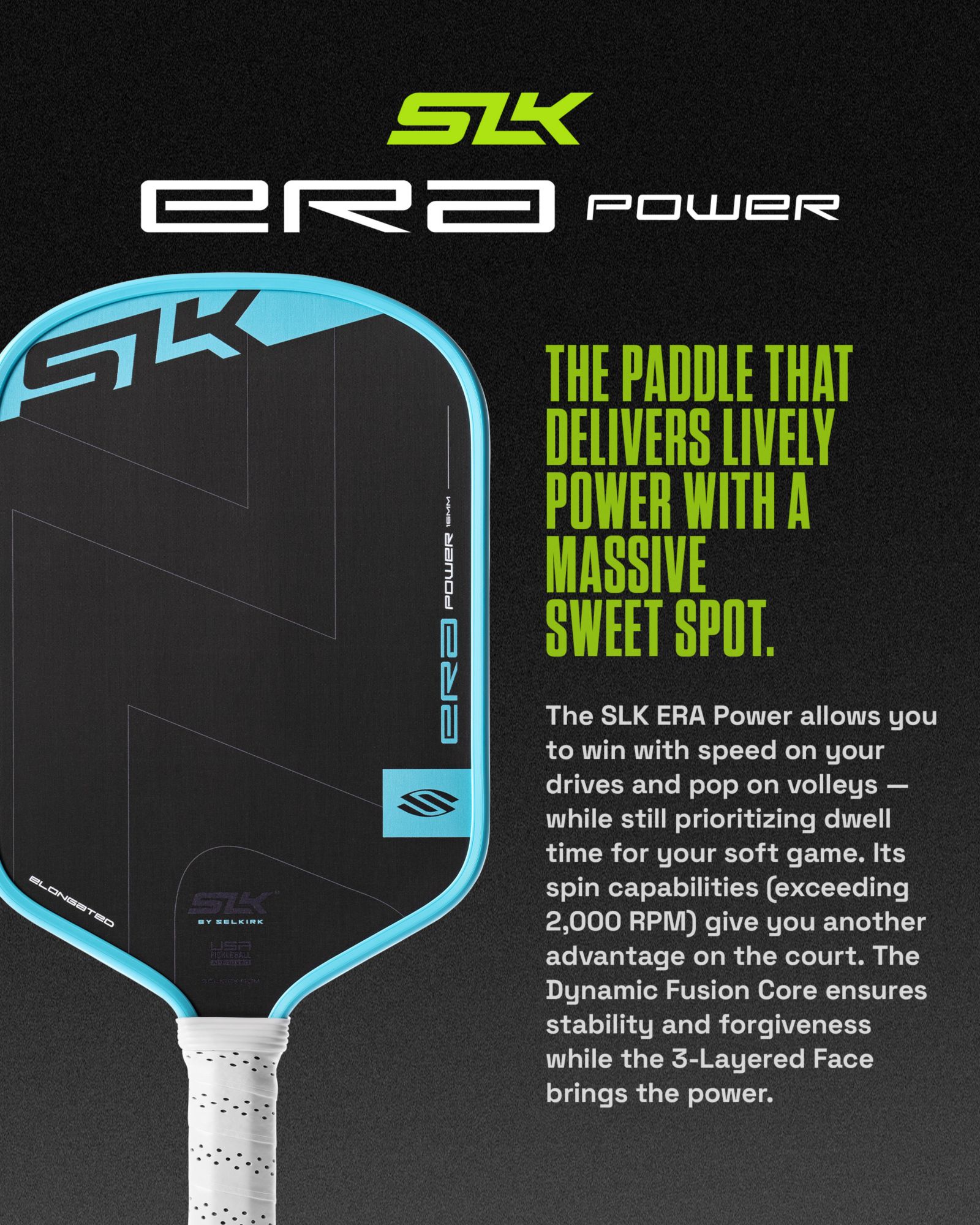 Selkirk ERA Power 16mm Pickleball Paddle – Elongated product image