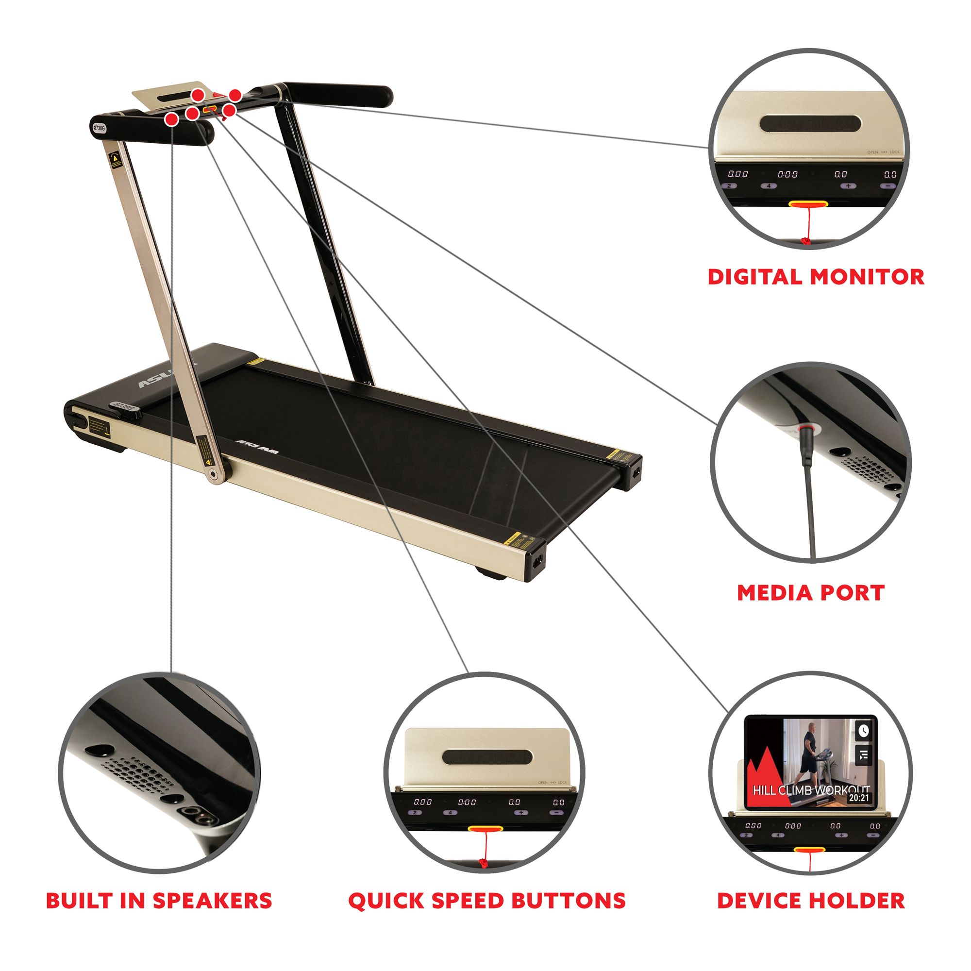 Asuna Slim Motorized Treadmill product image