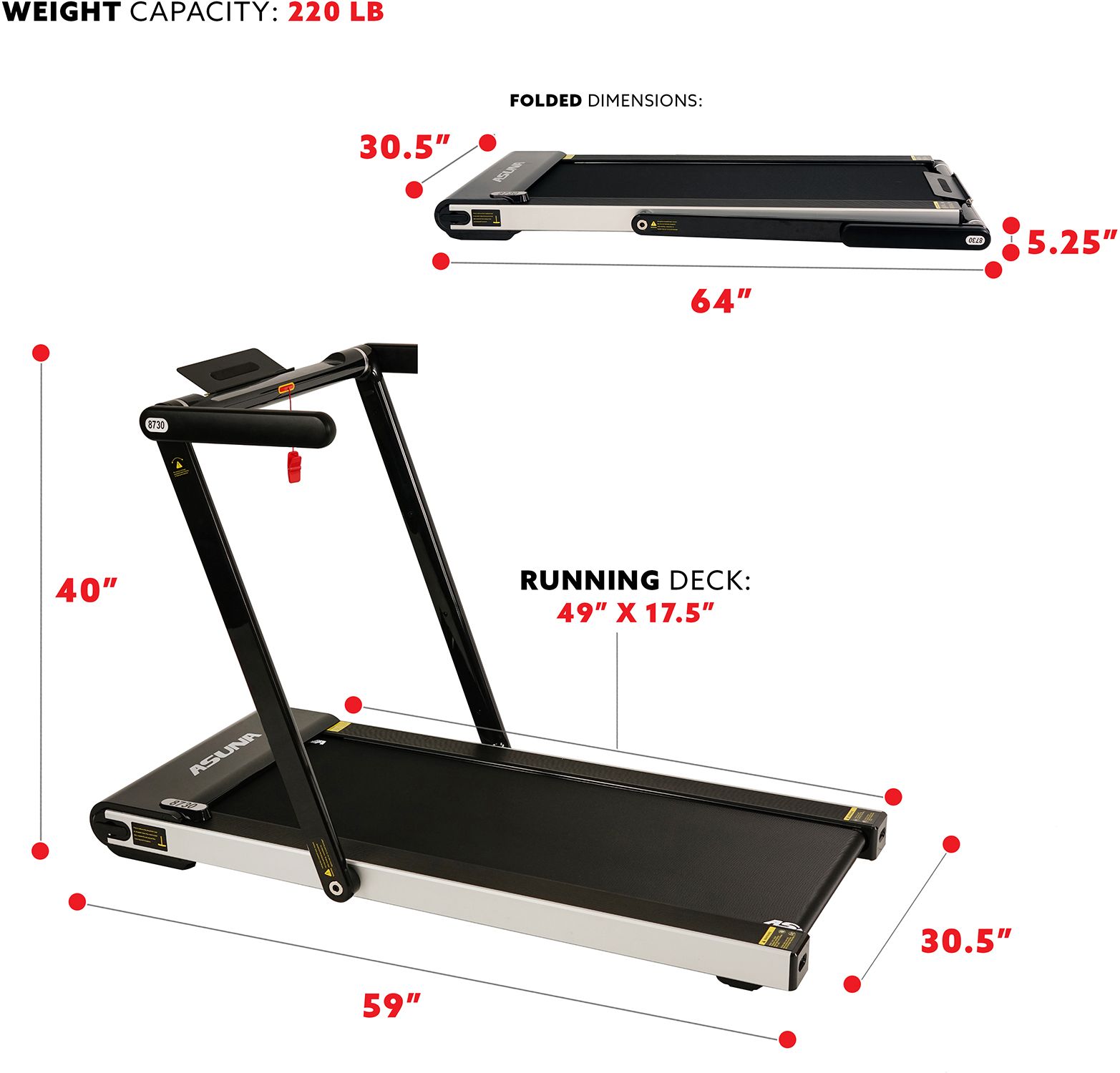 Asuna Slim Treadmill product image