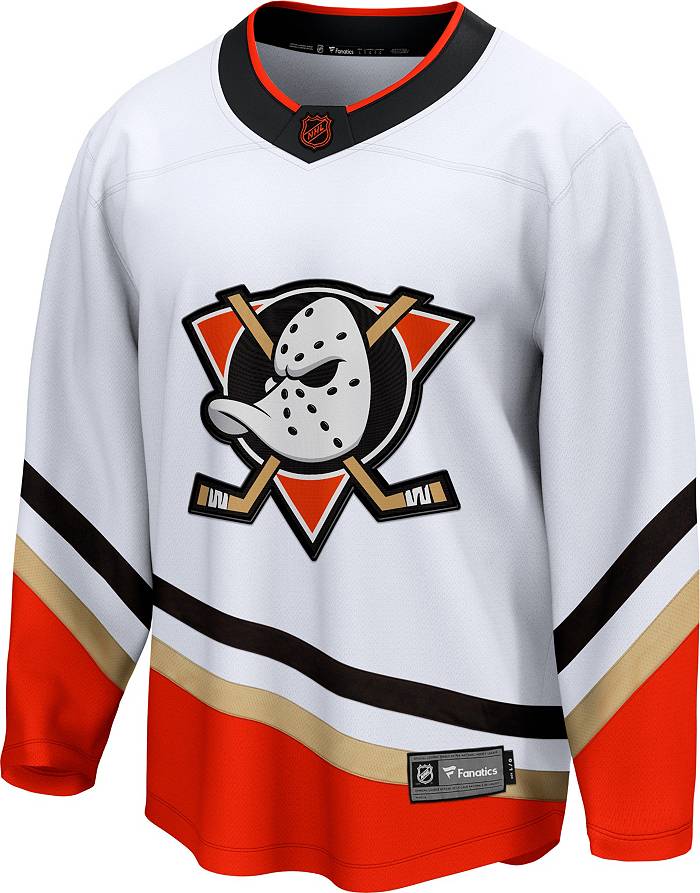 NHL Mens Anaheim Ducks Replica Jersey Pro Black/Pro White Short