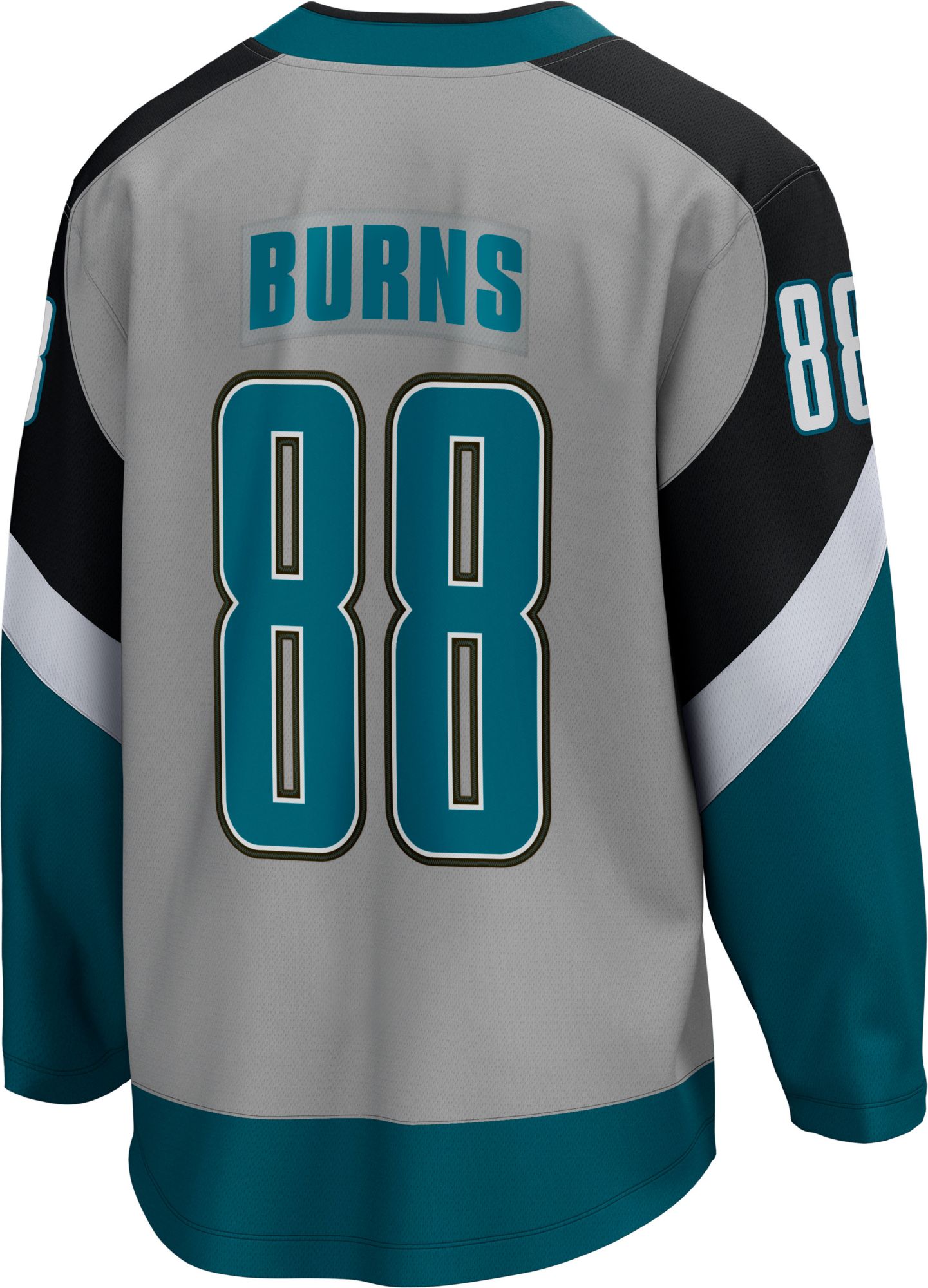 NHL Men's San Jose Sharks Brent Burns #88 Special Edition Grey Replica Jersey product image